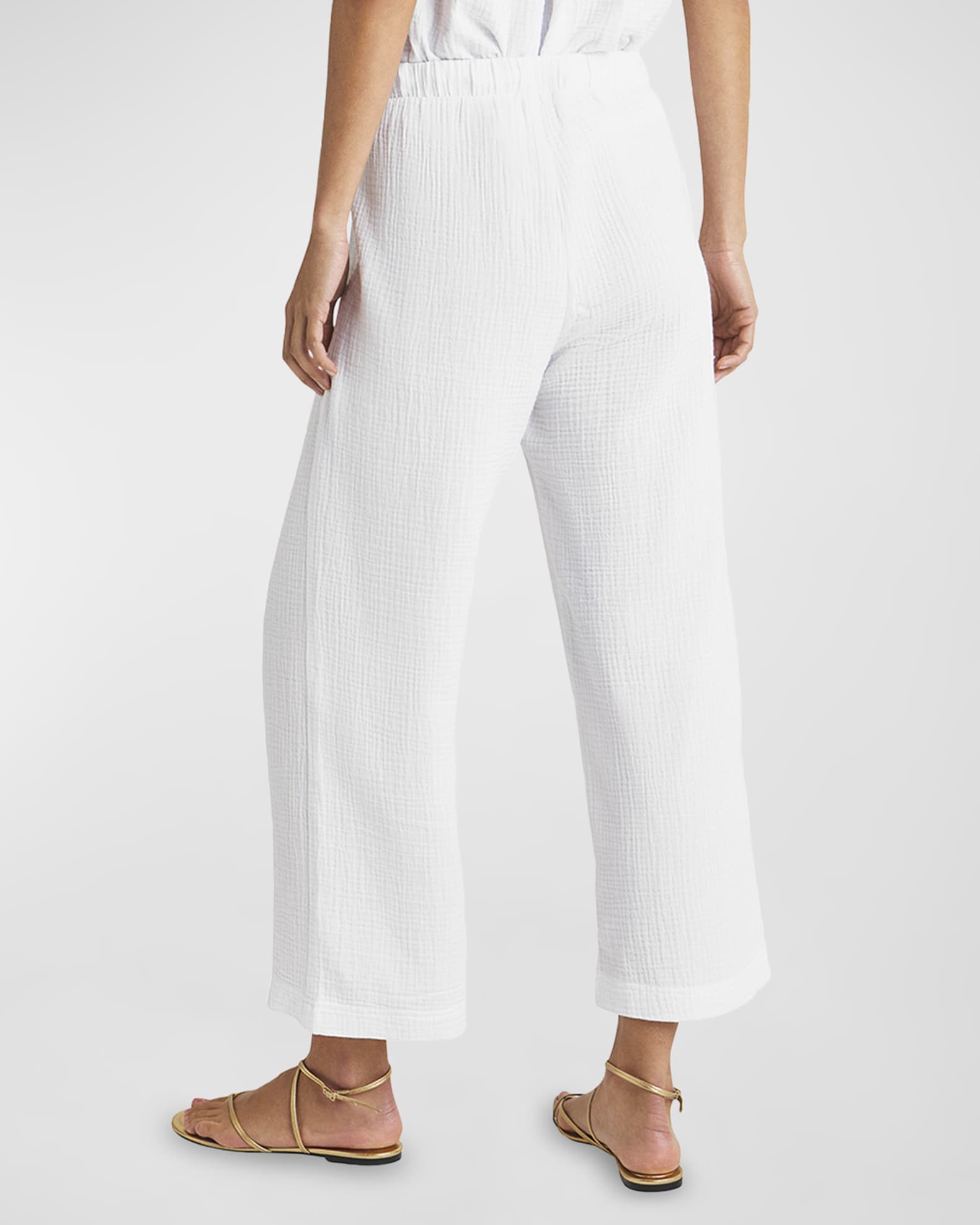 Cropped gauze pants online