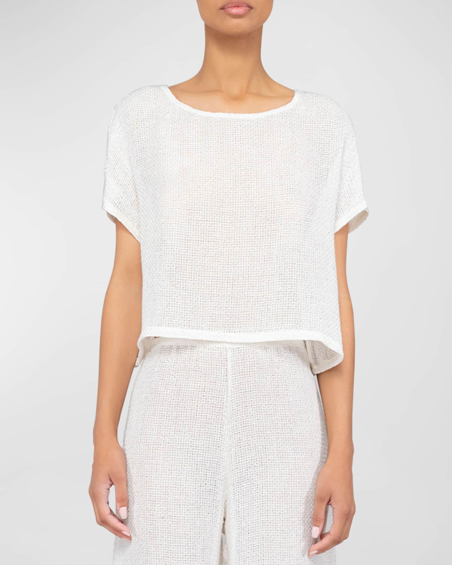 LESET Stella Cap-Sleeve Top