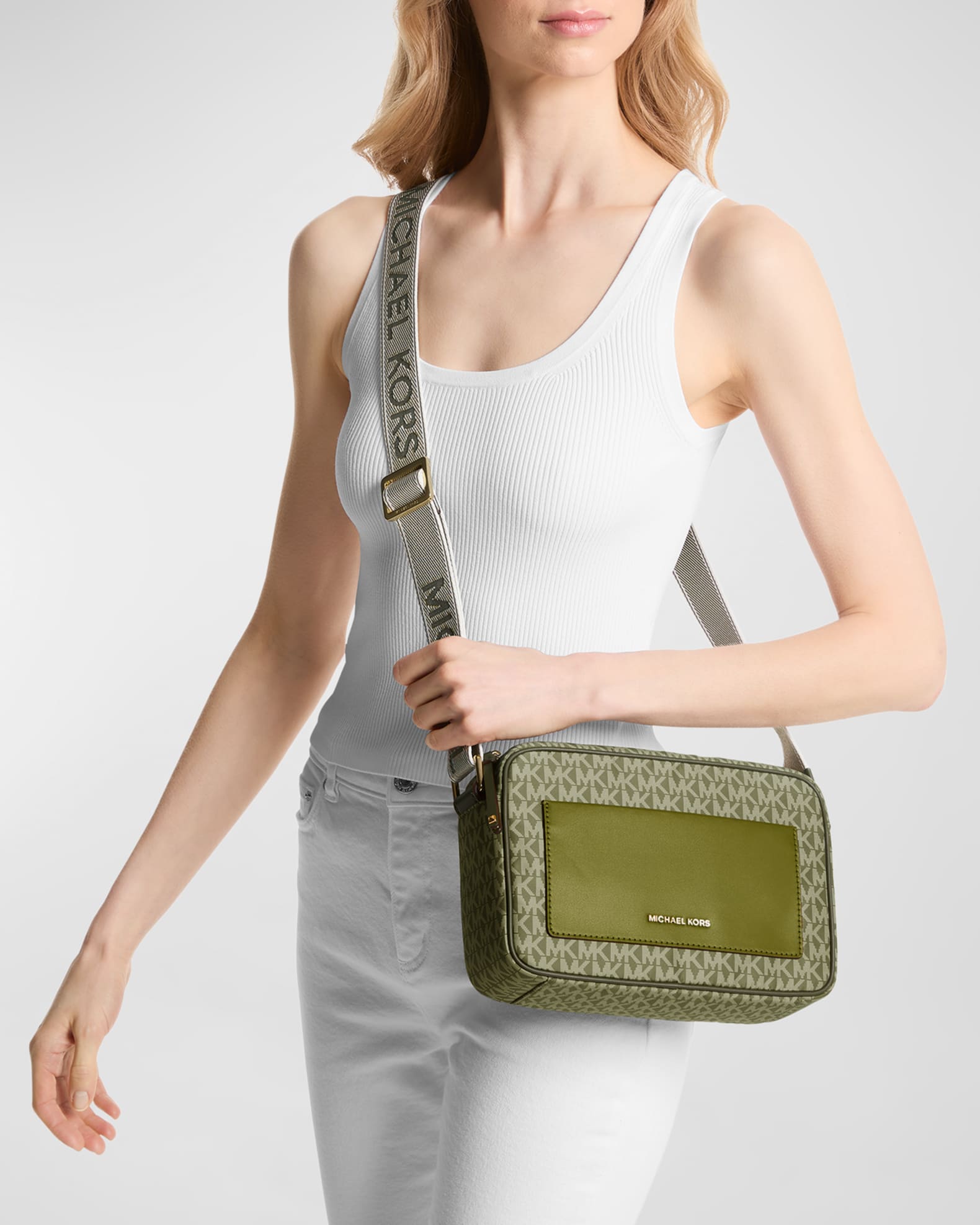 Mk jet set monogram crossbody clearance