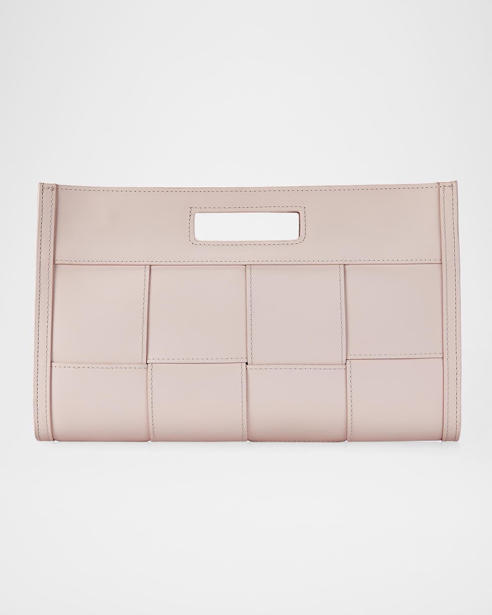 Gigi New York Remy Woven Leather Clutch Bag