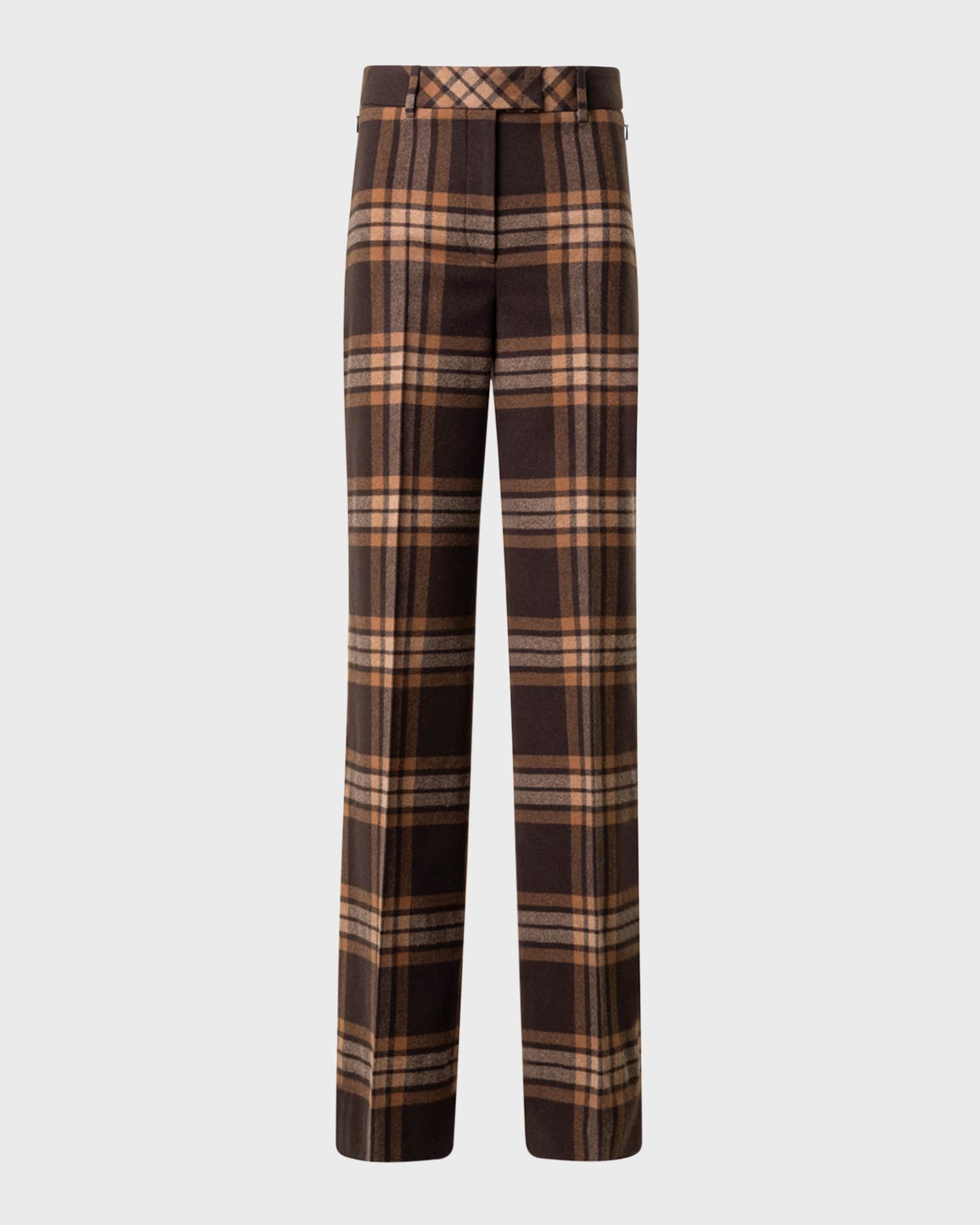 Fior Wool Flannel Wide-Leg Trousers 0