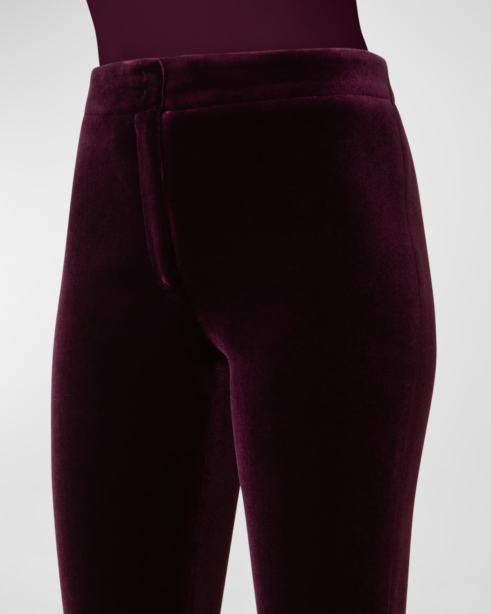 Akris Punto Caramel Velvet Cali Bootcut Pant