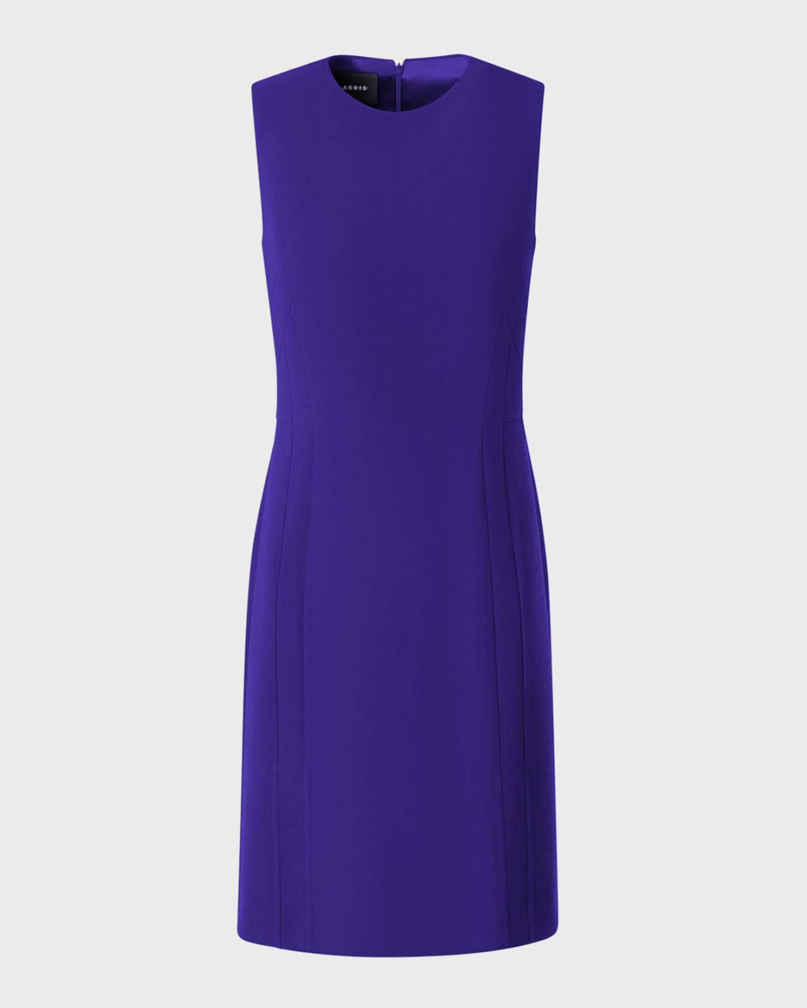 Wool Crepe Sheath Dress