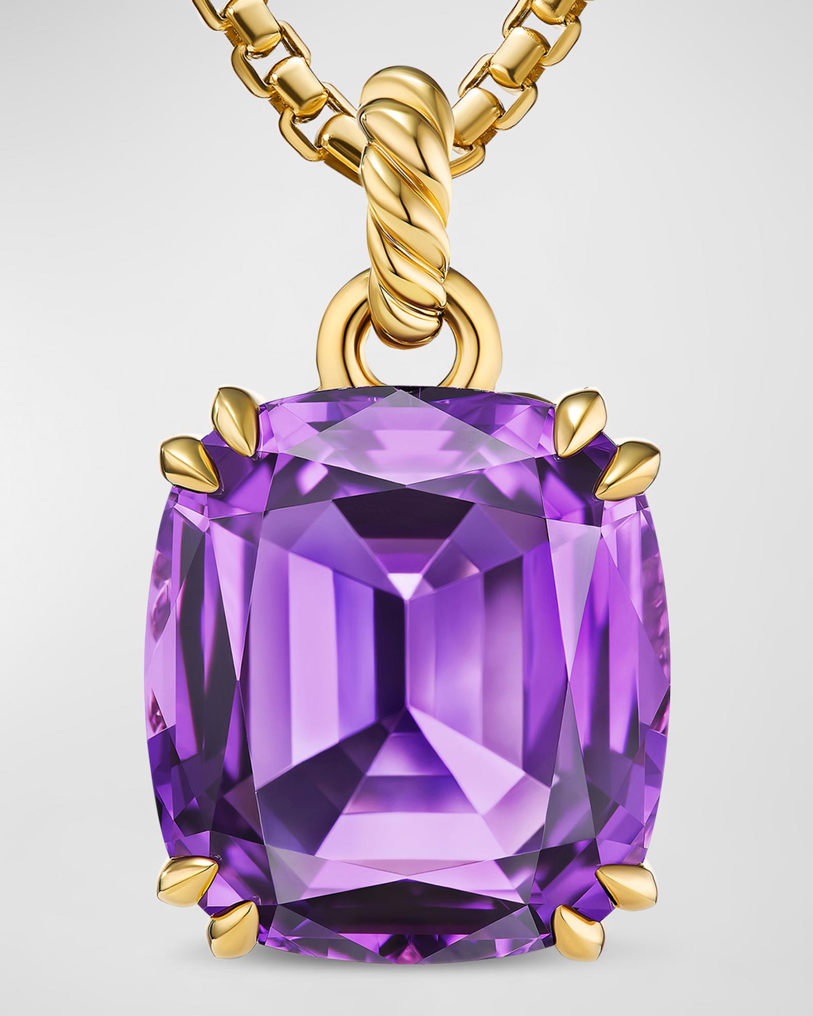 David Yurman Marbella Enhancer with Gemstones in 18K Gold, 22x20mm ...