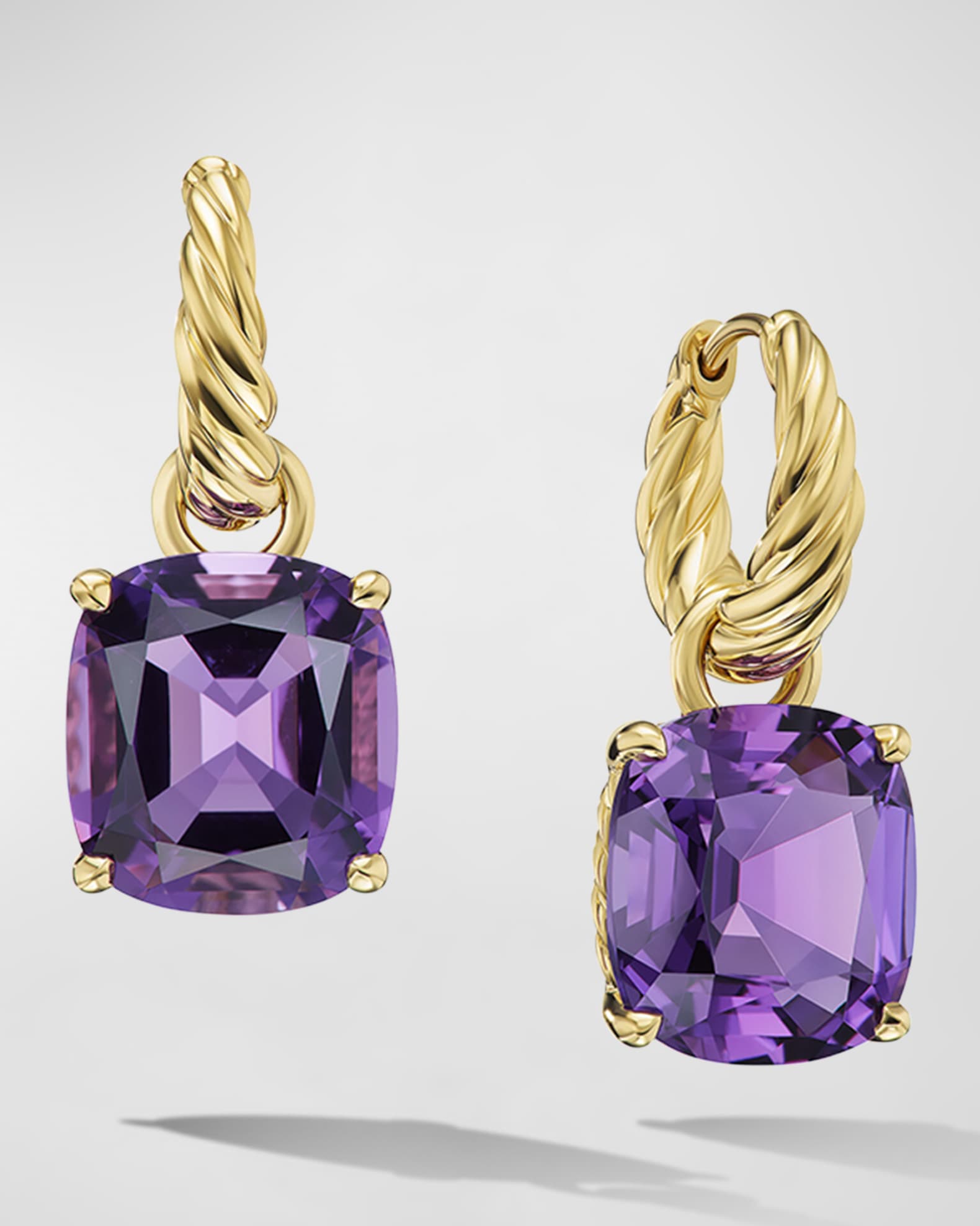 Marbella Hoop Earrings with Gemstone in 18K Gold 0