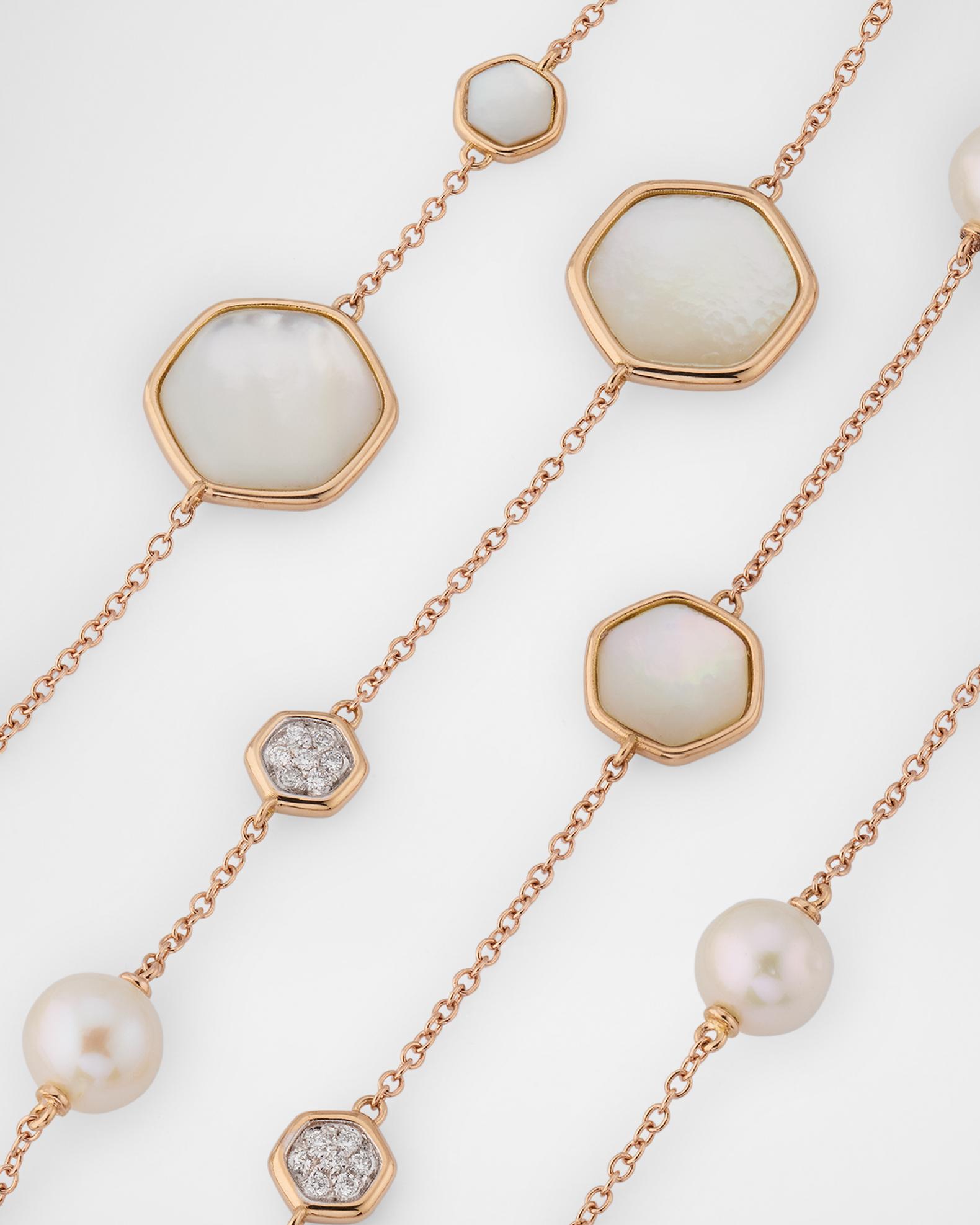 Brand new wore once Rose gold with pearl face and diamonds (not real diamonds) Feminine pearl ring in 14K rose gold with 0.06CTW diamonds  main image 2