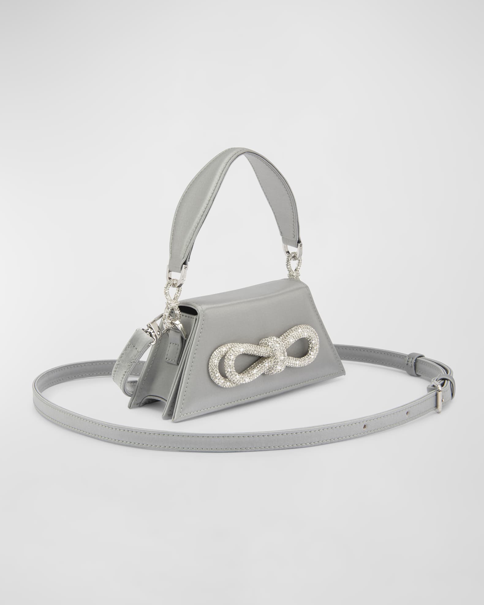 ショルダーバッグ・ポシェット MACH & MACH SAMATHA DOUBLE BOW SATIN DOUBLE BOW SAMANTHA HANDBAG MEDIUM BLACK – MACH & MACH