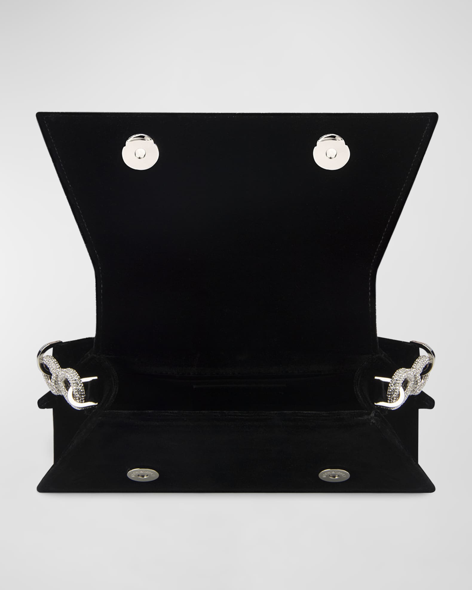 Samantha Embellished Bow Velvet Top-Handle Bag 1