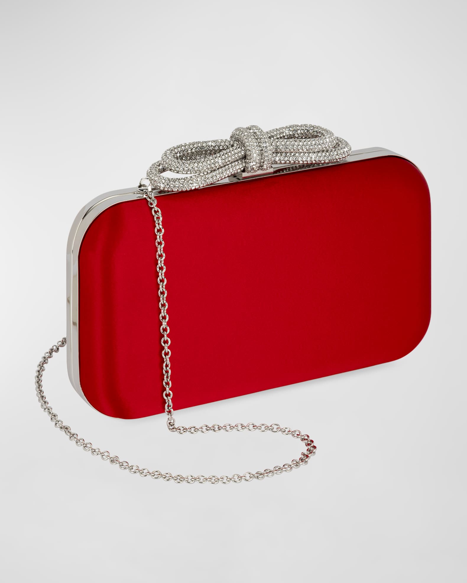 Red satin clutch bag new arrivals