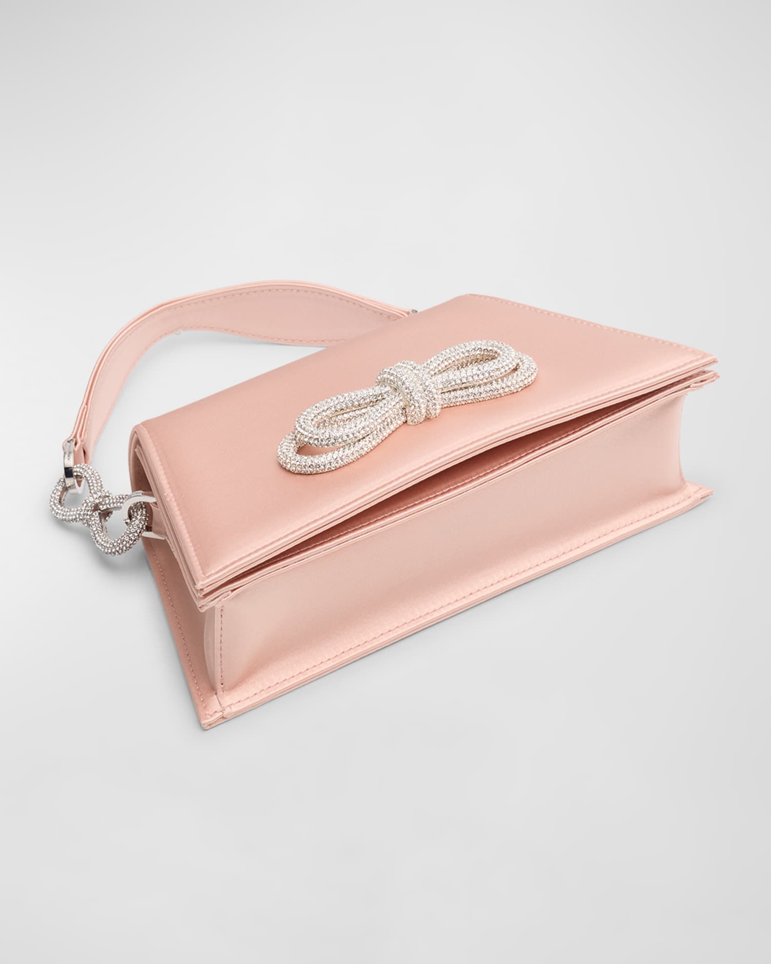 Samantha Bow Satin Top-Handle Bag 1