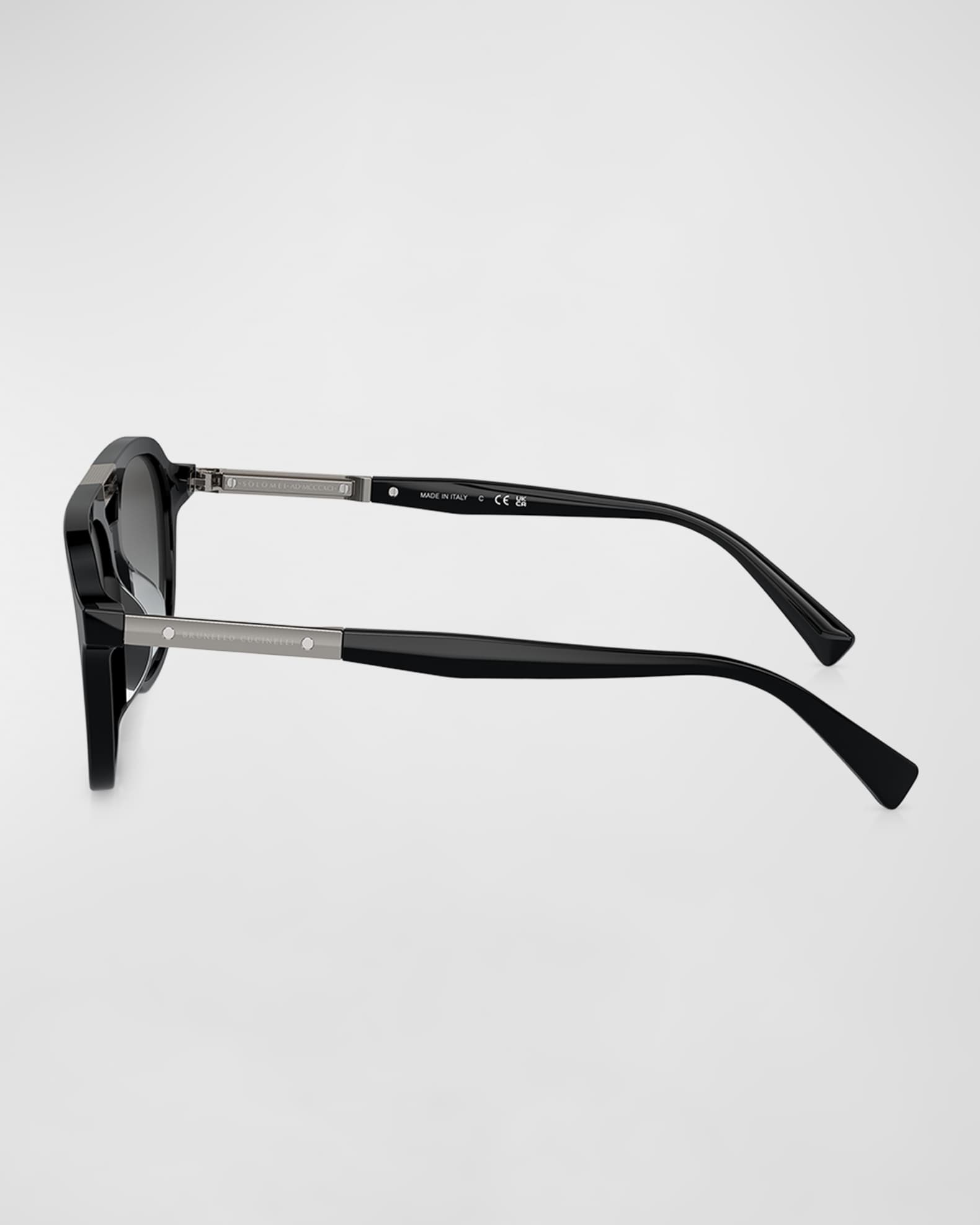 BRUNELLO CUCINELLI モニルティテルレスアッフアンクルフツ Brunello Cucinelli Men's bc4001s Acetate Square Sunglasses