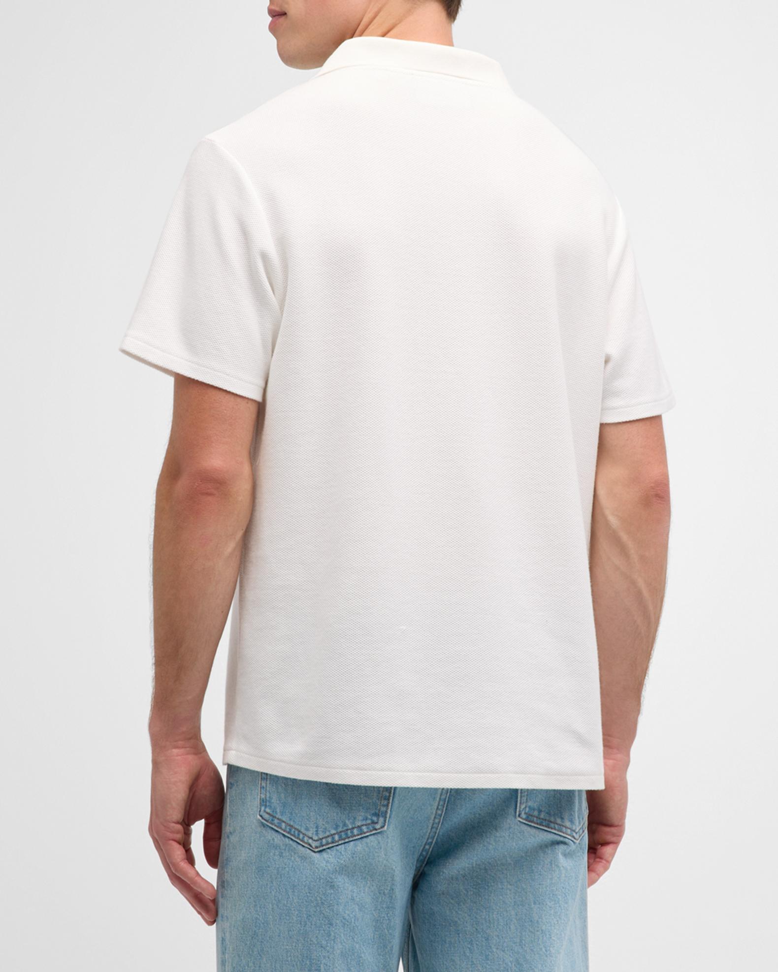 Men's Jacquard Knit Moss Matrix Polo