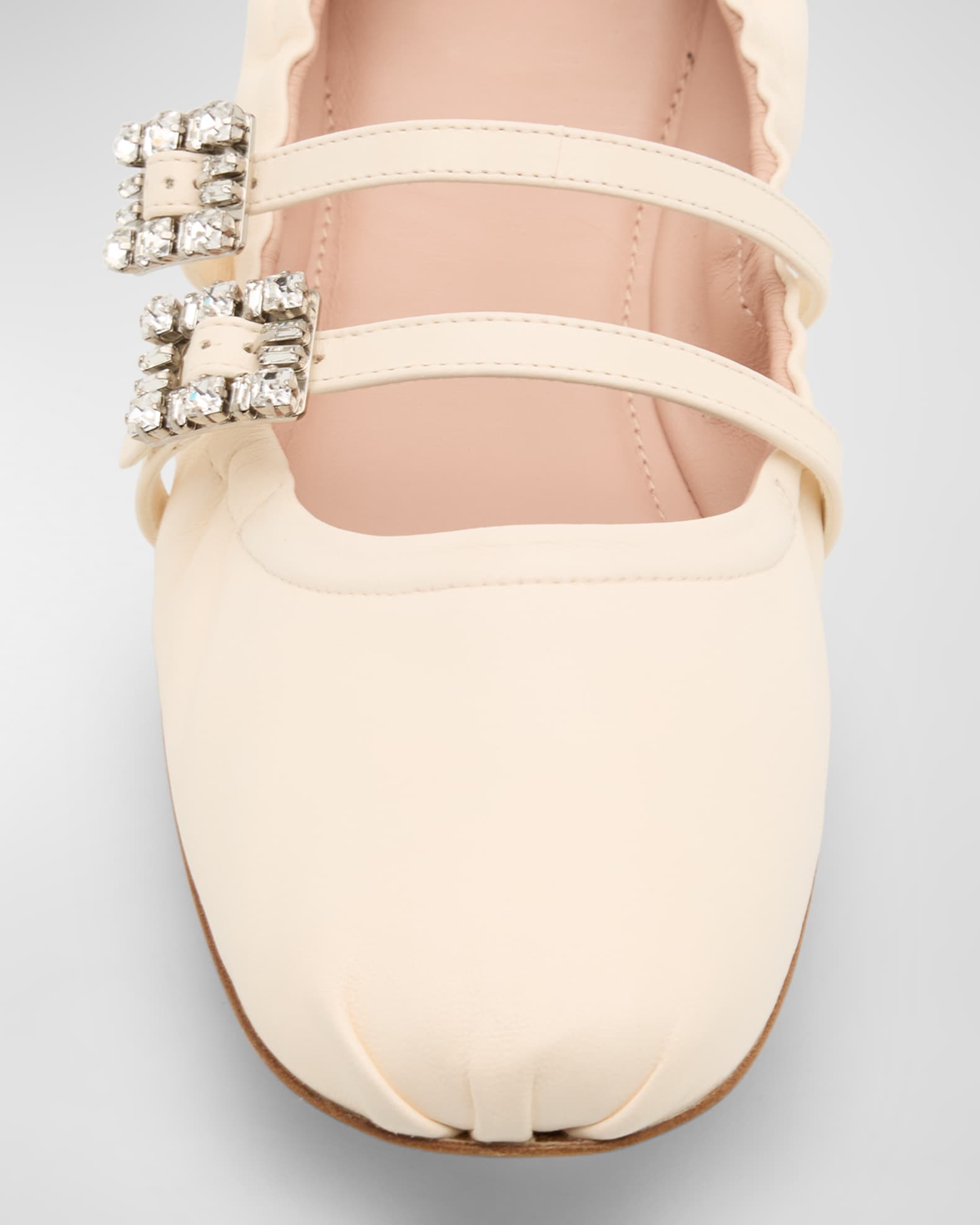 バレエシューズ ROGER VIVIER Ballerina in nappa con fibbie gioiello