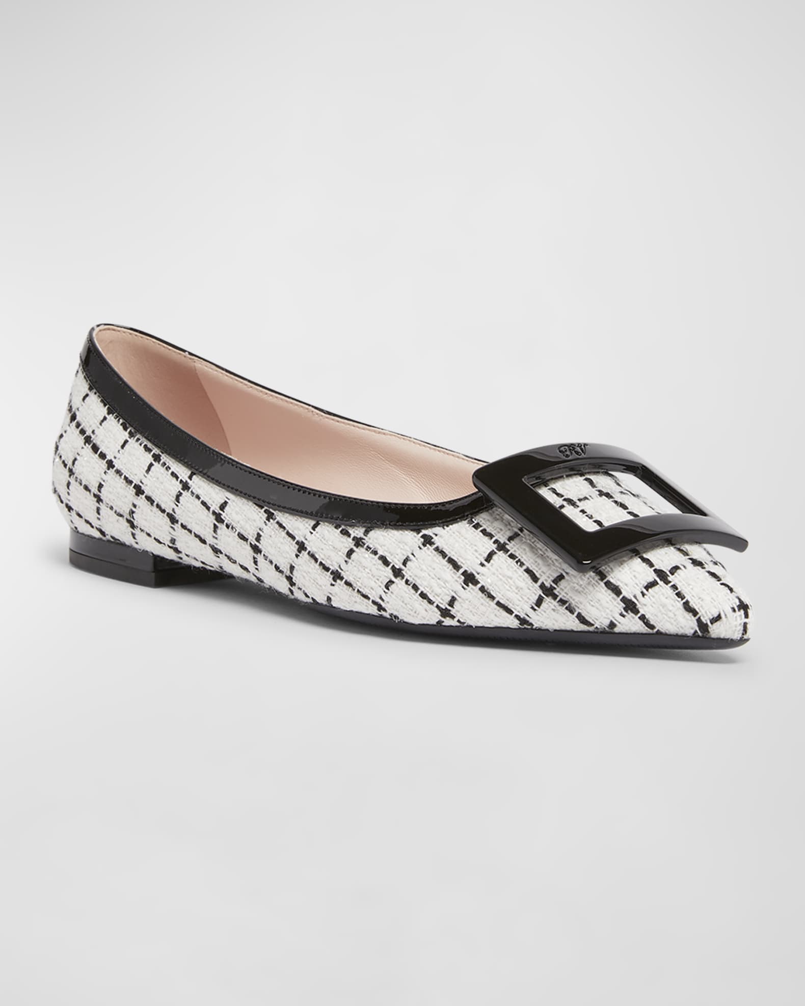 Gommettine Bicolor Buckle Ballerina Flats 1
