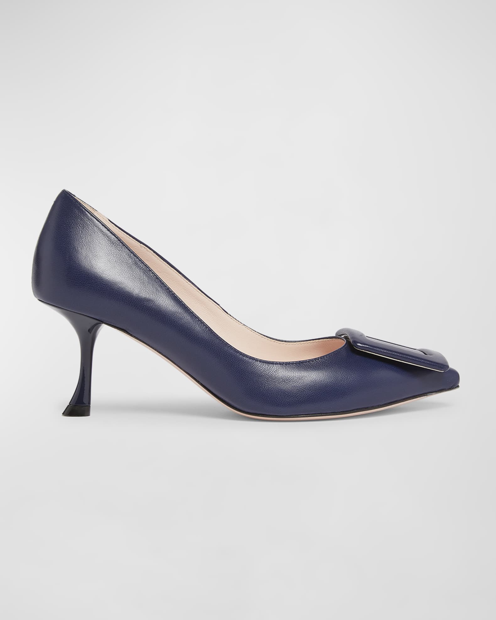 Viv In The City Leather Buckle Pumps 0