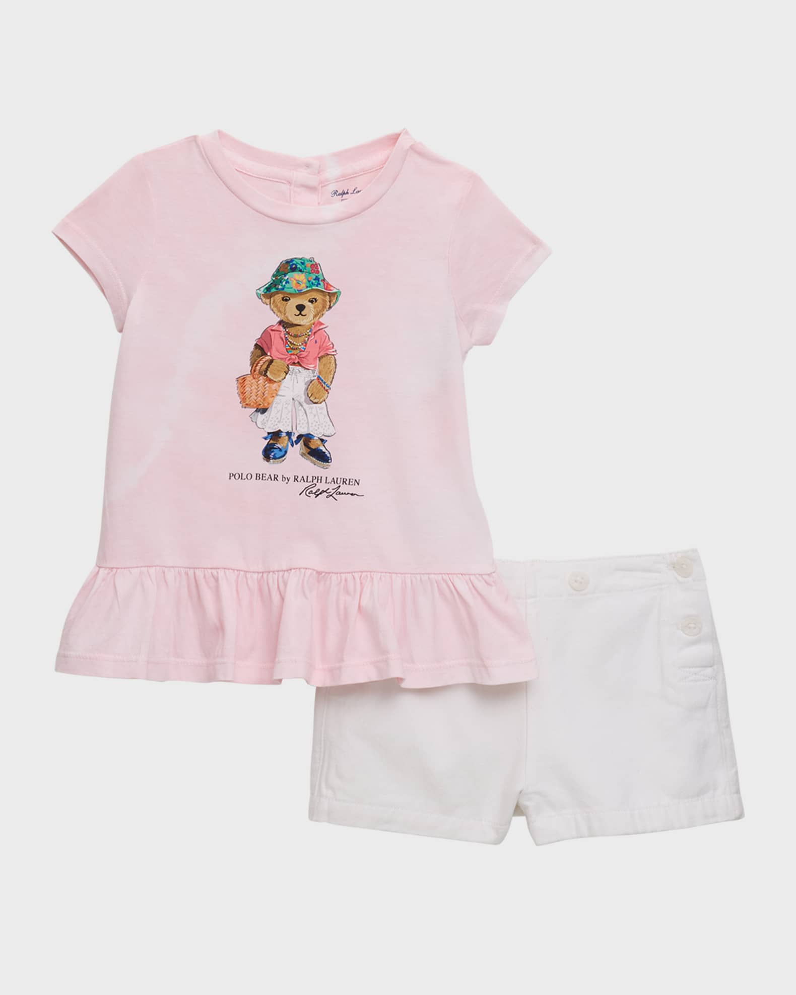 Ralph Lauren Kids tie-dye print shorts - Pink