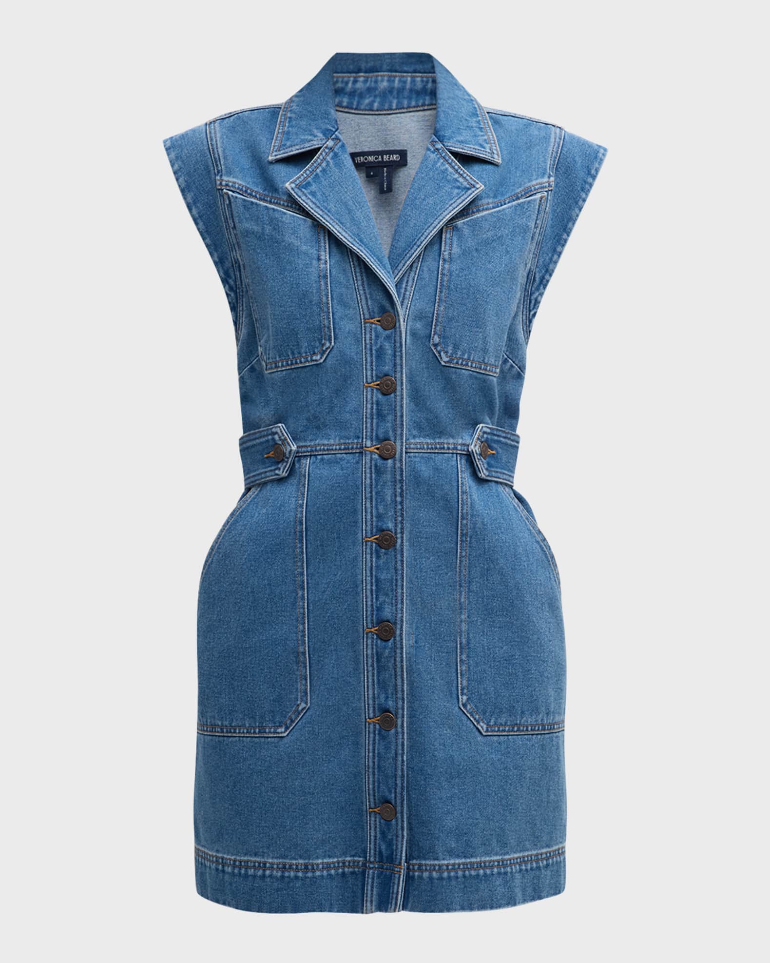 Veronica Beard Jax Denim Mini Dress