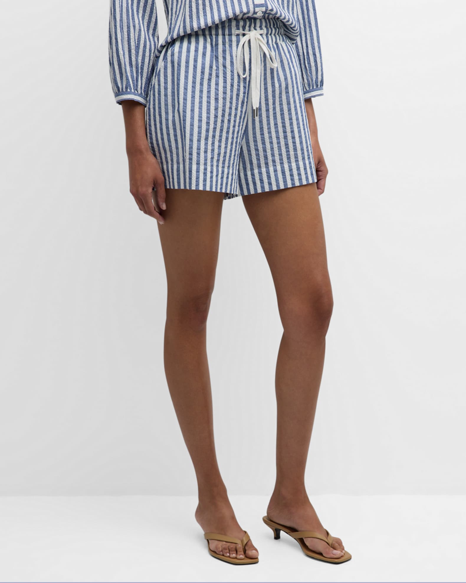Stripe Drawstring Short - Fern Stripe