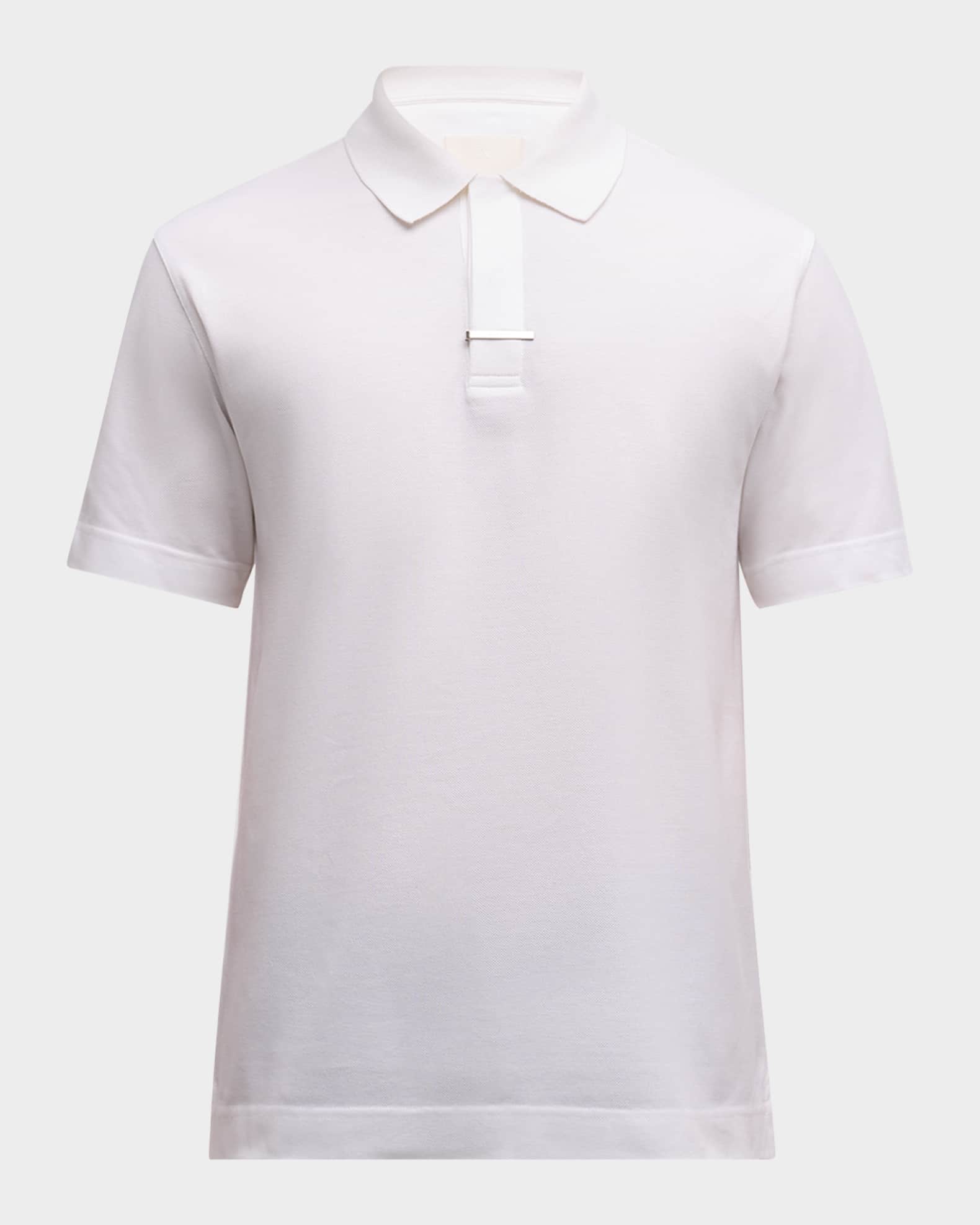 Men s Classic Polo Shirt with Tie Clip