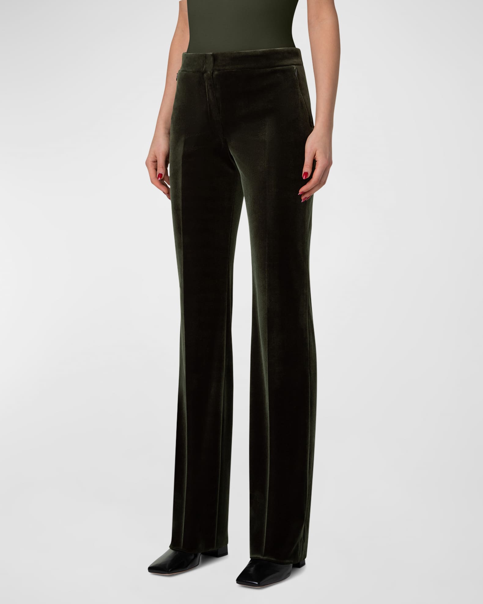 Akris Punto Caramel Velvet Cali Bootcut Pant main image 0