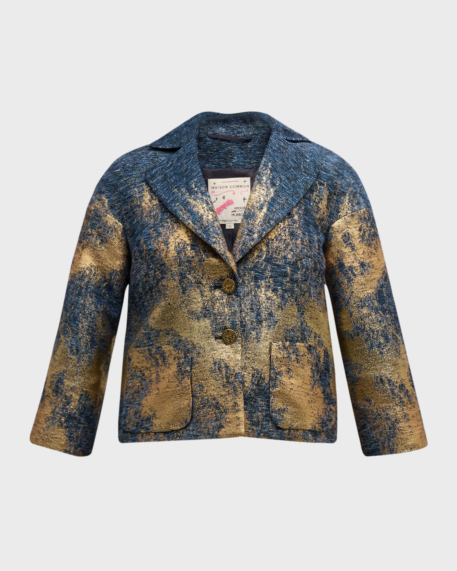 Lurex Tweed Cabane Short Jacket 0