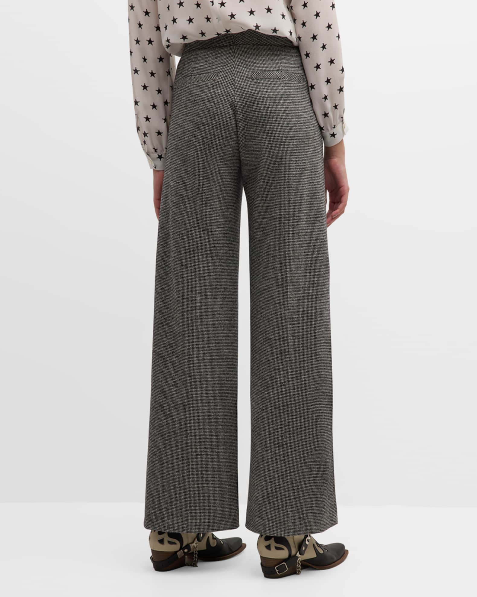METRO ICON WOVEN HOUNDSTOOTH PANTS