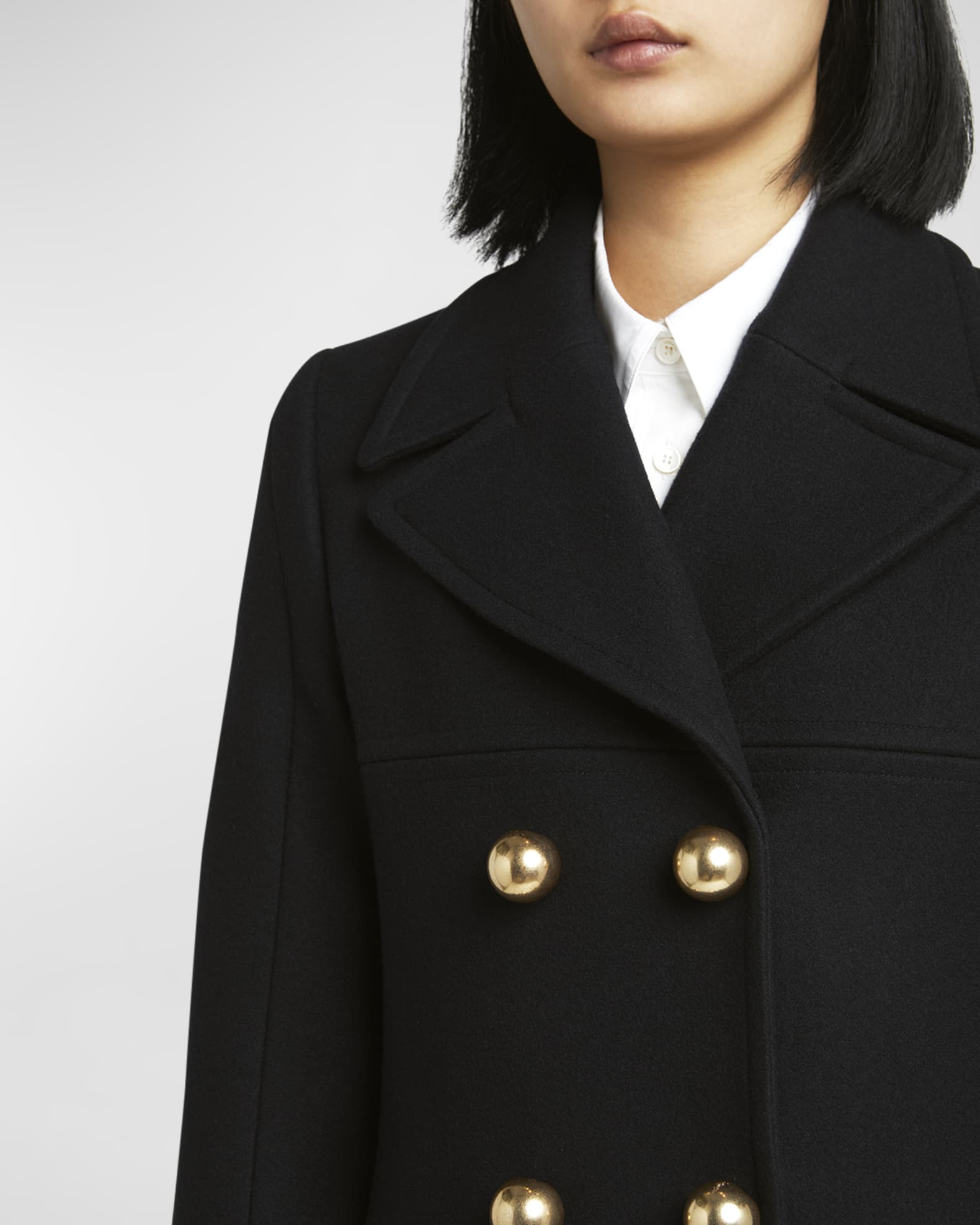 Stella McCartney Belted Double Face Wool Wrap Coat | Nordstrom