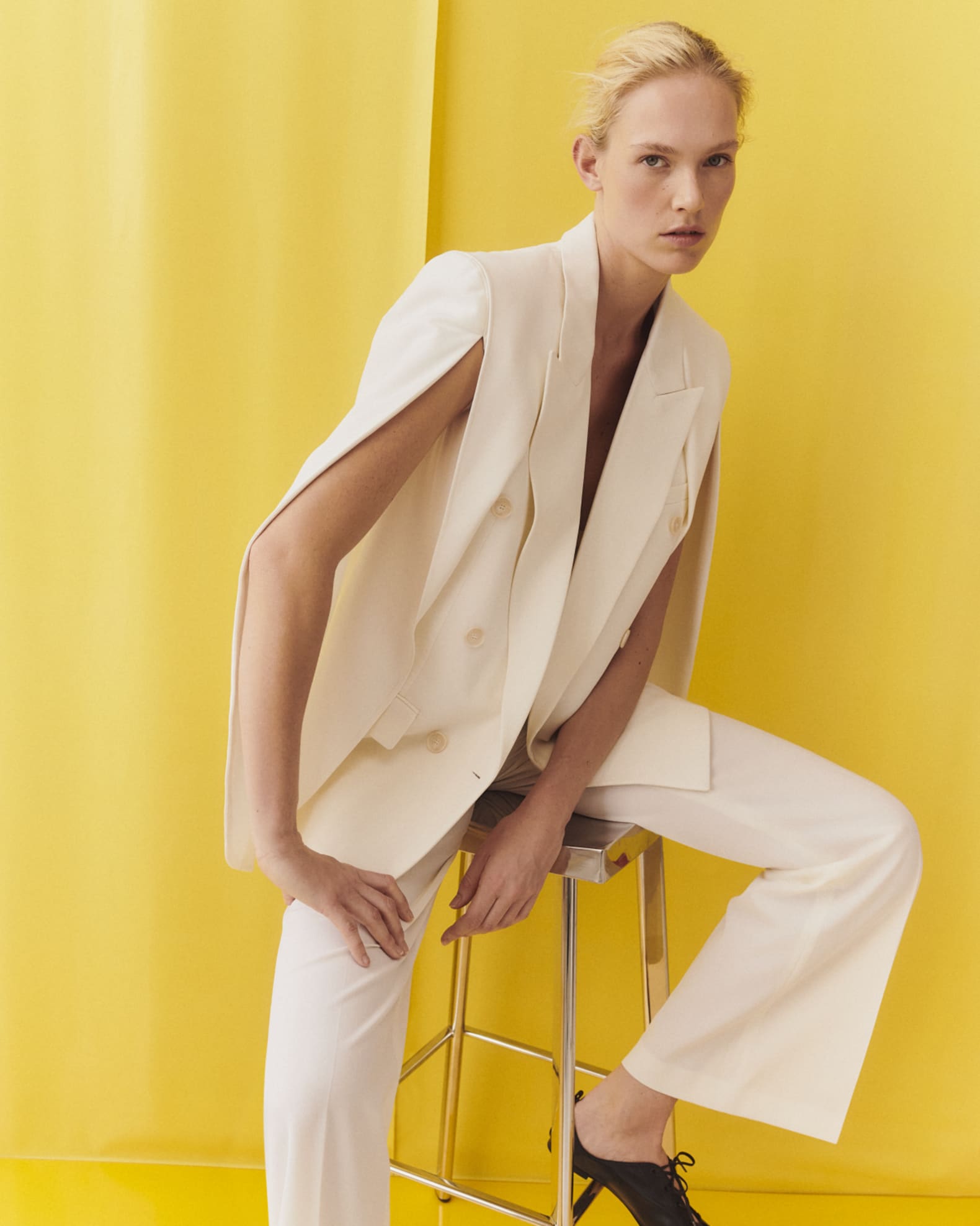 Tailored cape jacket deals