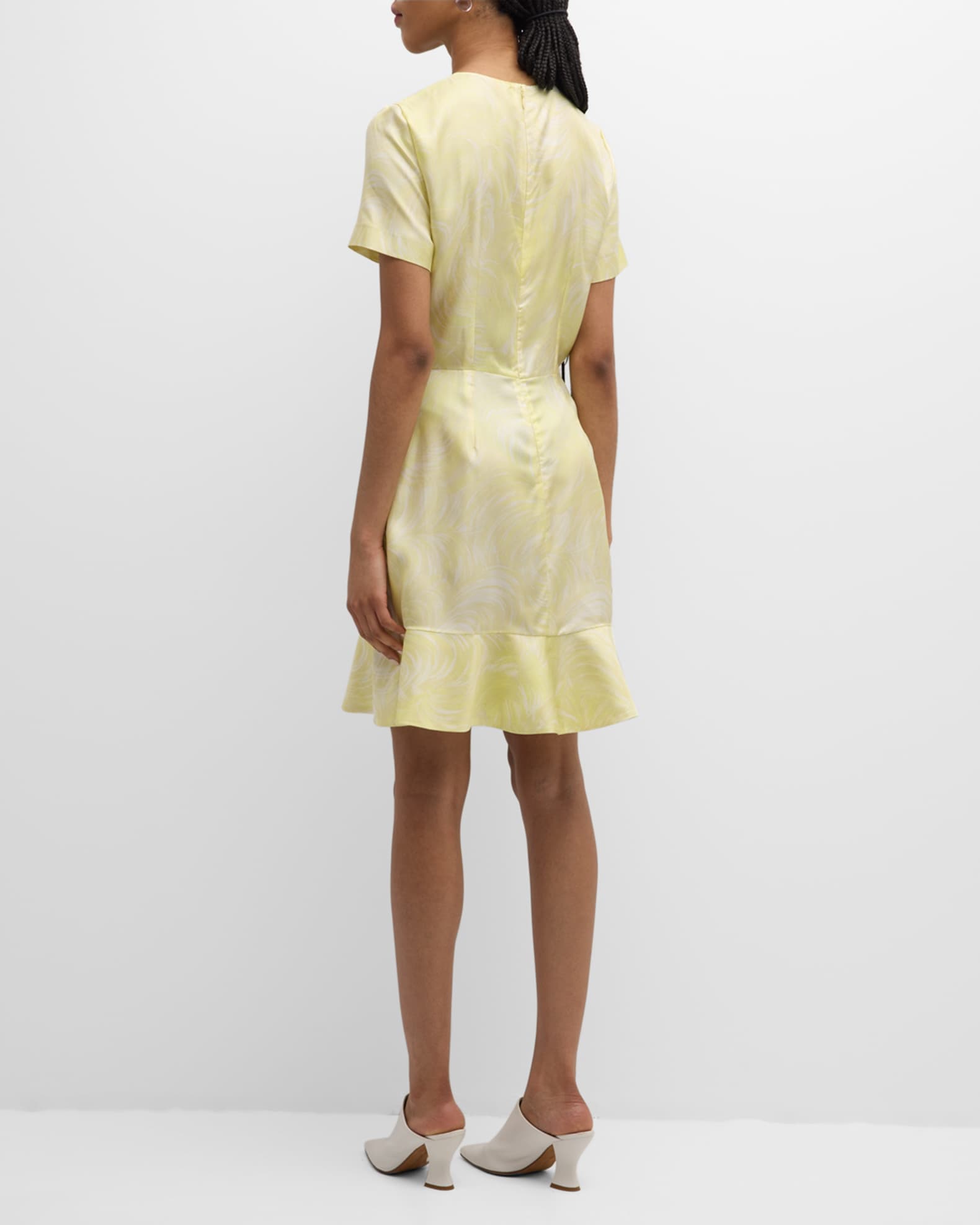 爆買い！ Stella McCartney Short-Sleeve Silk Feather-Print Iconic トップス