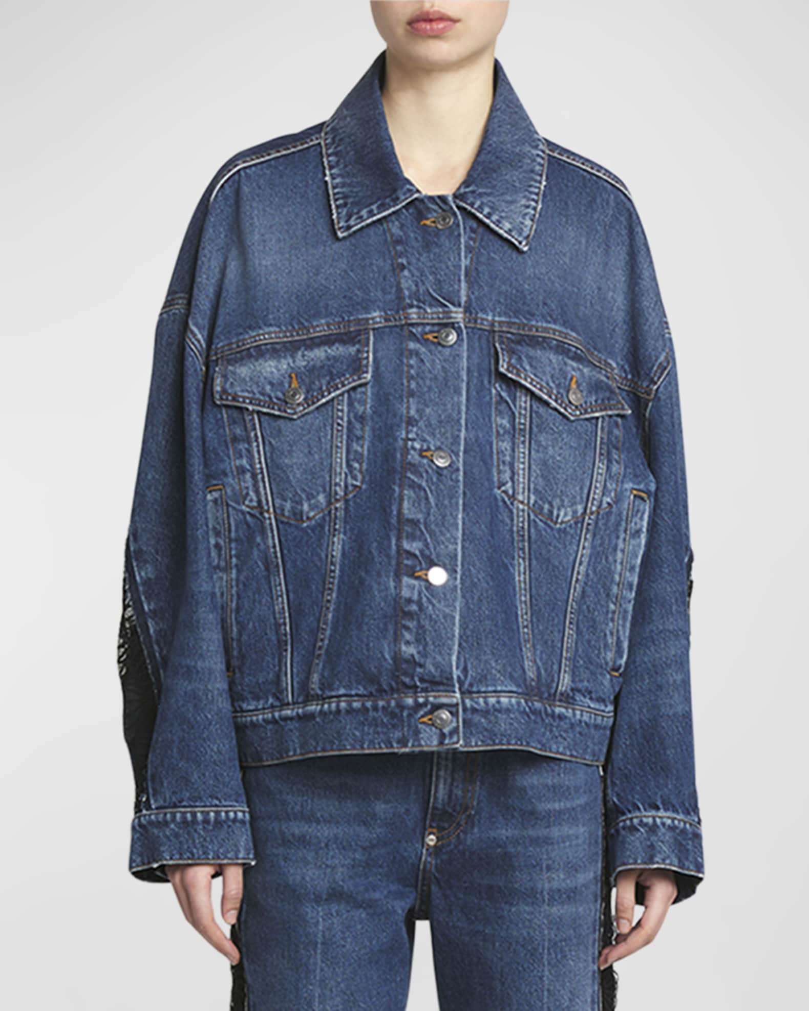 Blue vintage denim jacket  KF10039 main image 0