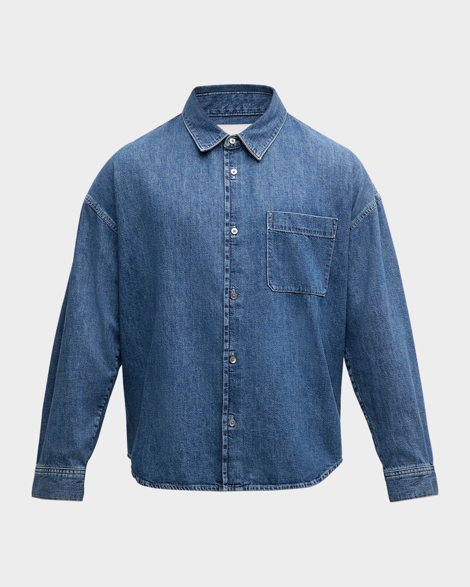 FRAME Men's Relaxed Denim Shirt