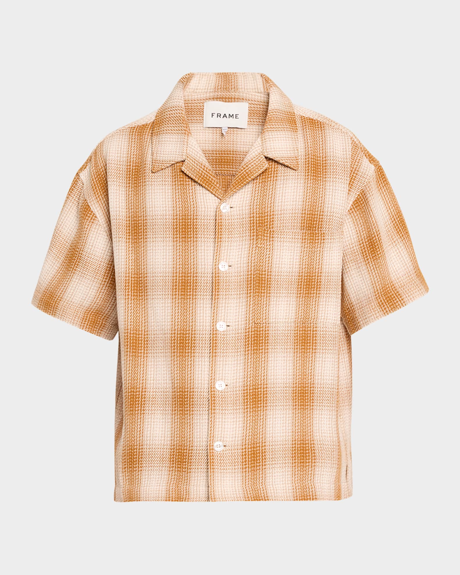 FRAME Men's Baja Plaid Camp Shirt