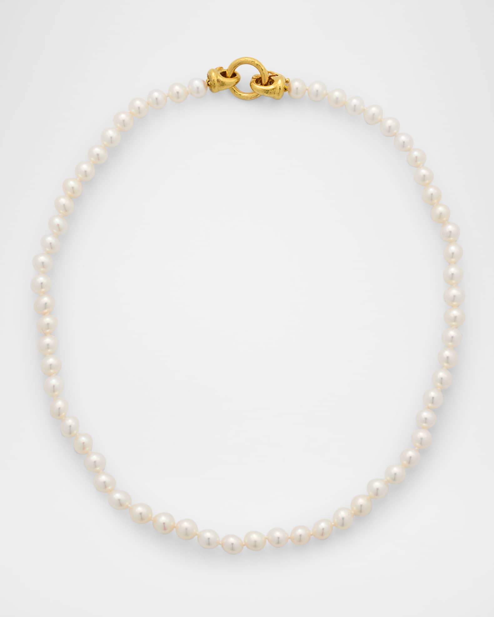 Serena Clasp Necklace with 6-6.5mm Freshwater Pearls  0