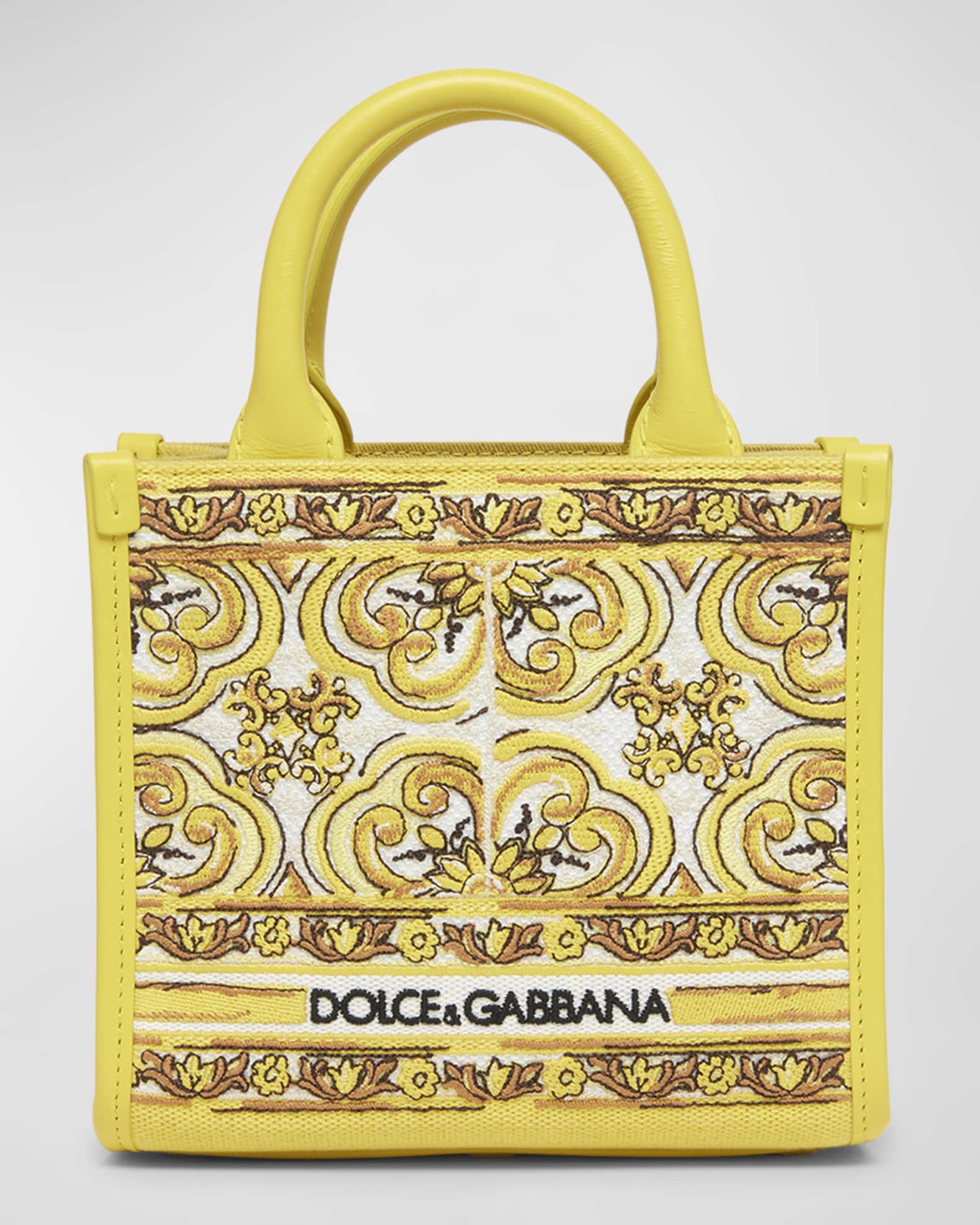 Mini Devotion Laminated Top Handle Bag