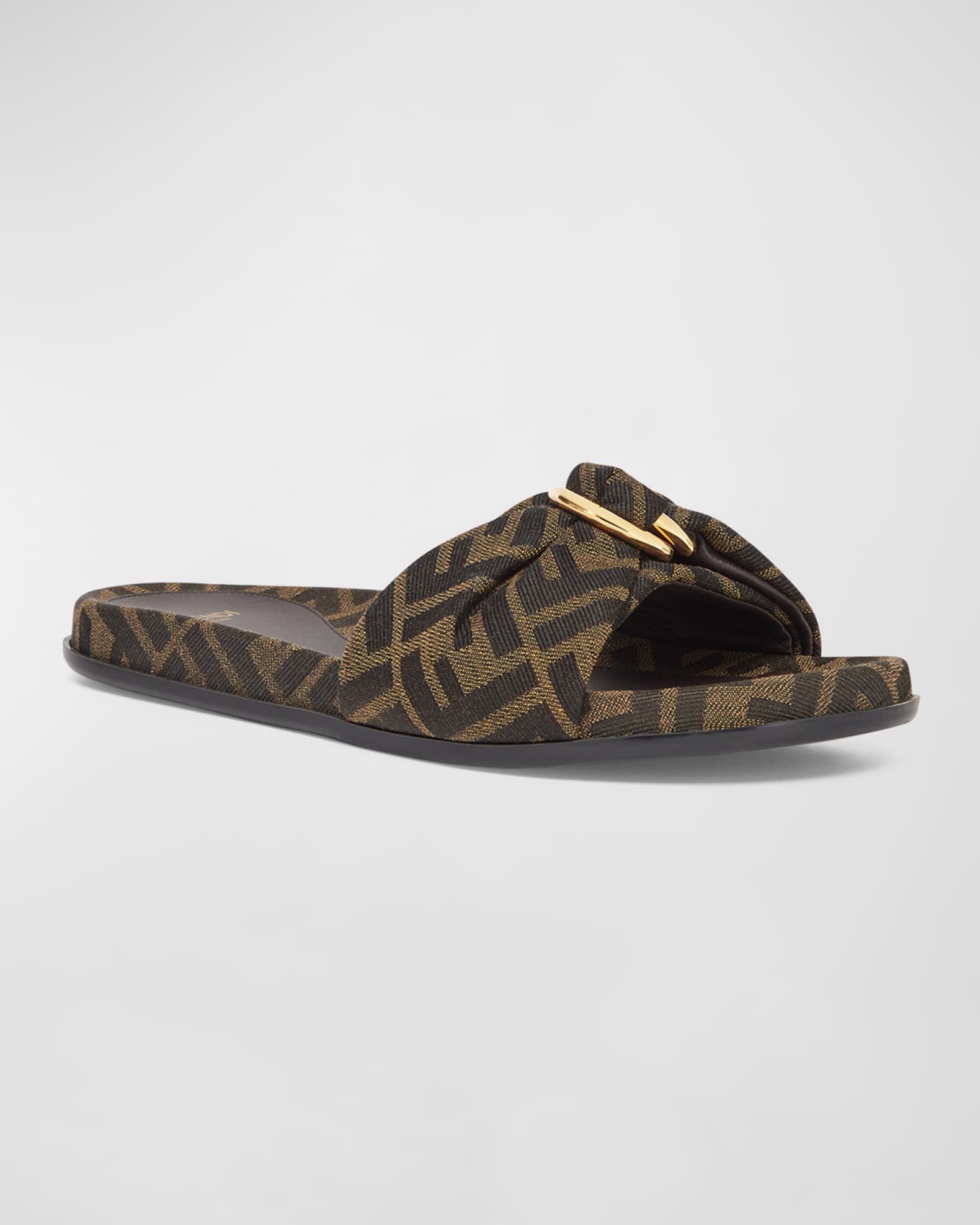 FF Jacquard Flat Slides  1