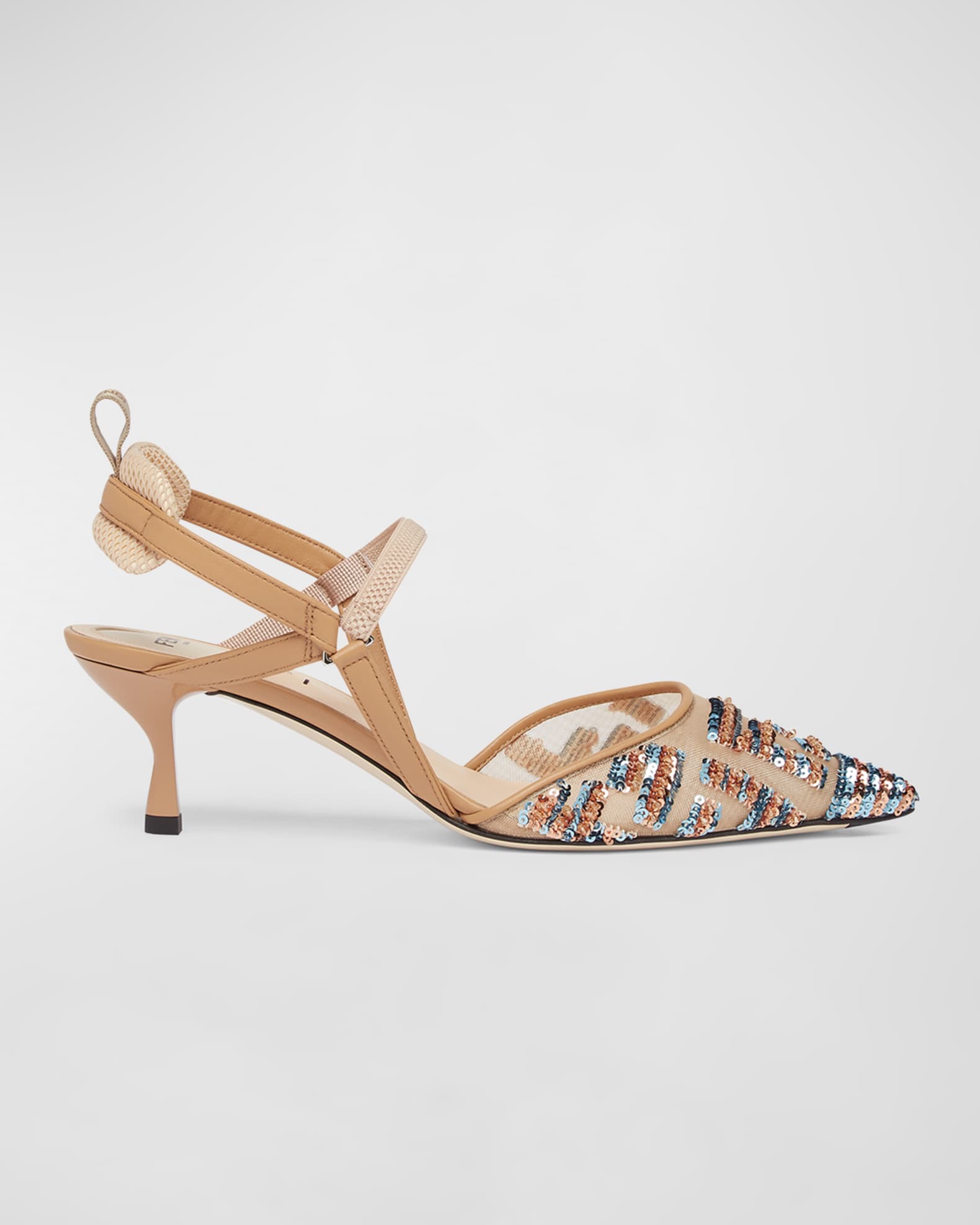 Colibri Sequin FF Sporty Slingback Pumps 0