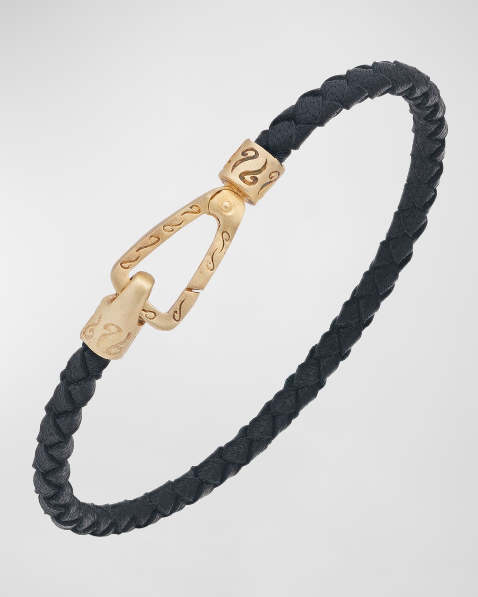 Men's Lash Woven Bracelet, Gold 0