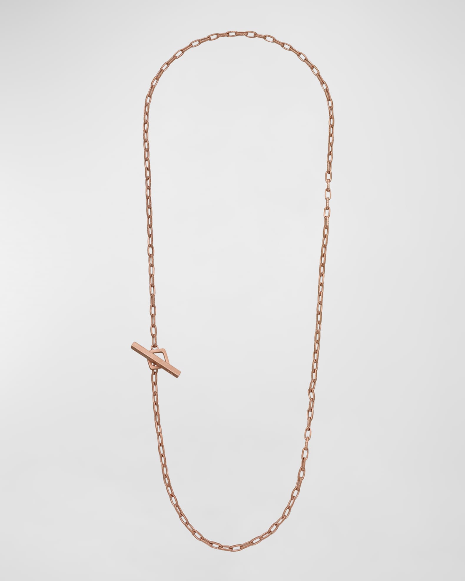 Marco Dal Maso Men s Ulysses Hand Etched Link Lariat Necklace in Gold 52mm Neiman Marcus