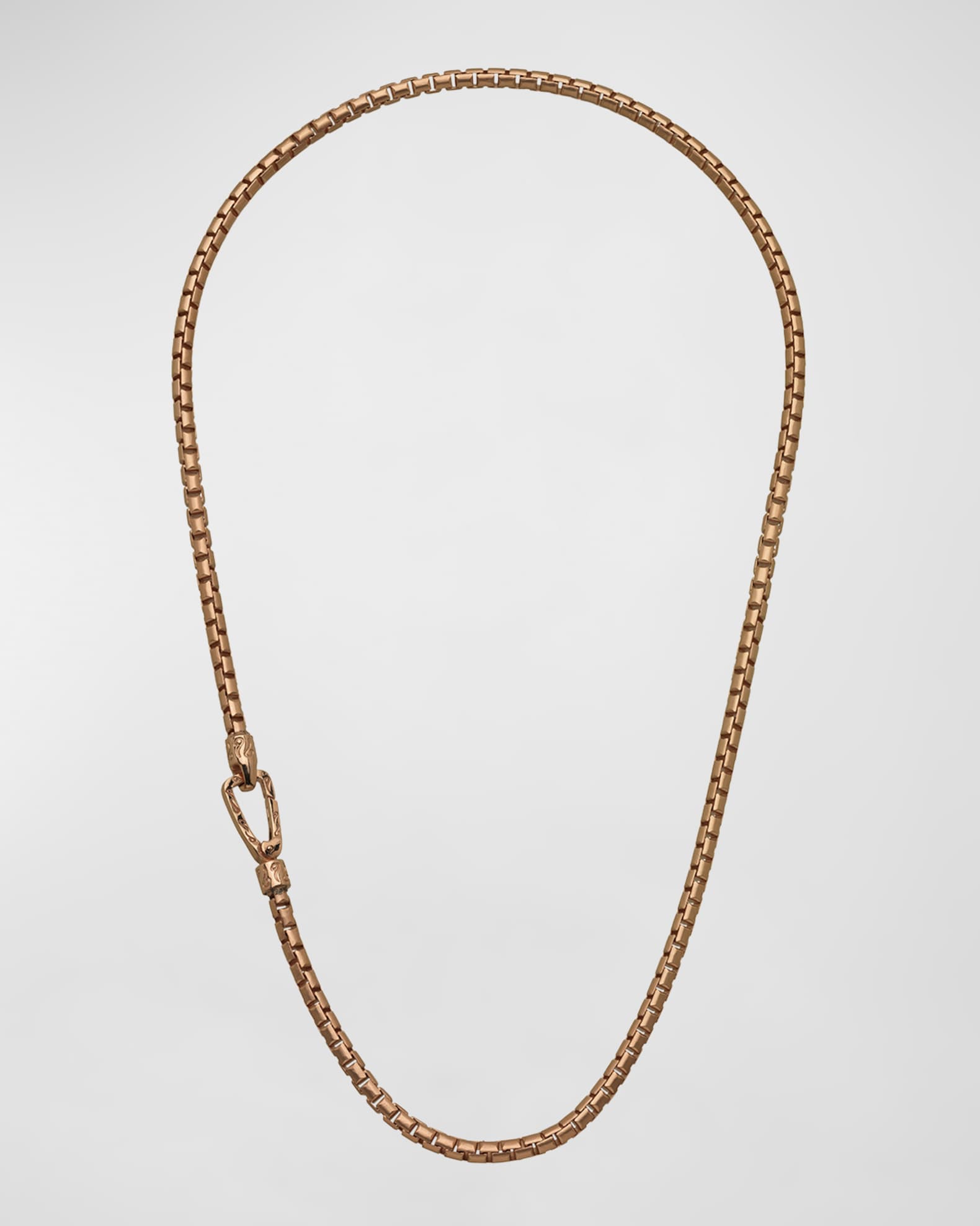 Men's Ulysses Box Chain Necklace in Gold, 57mm 0