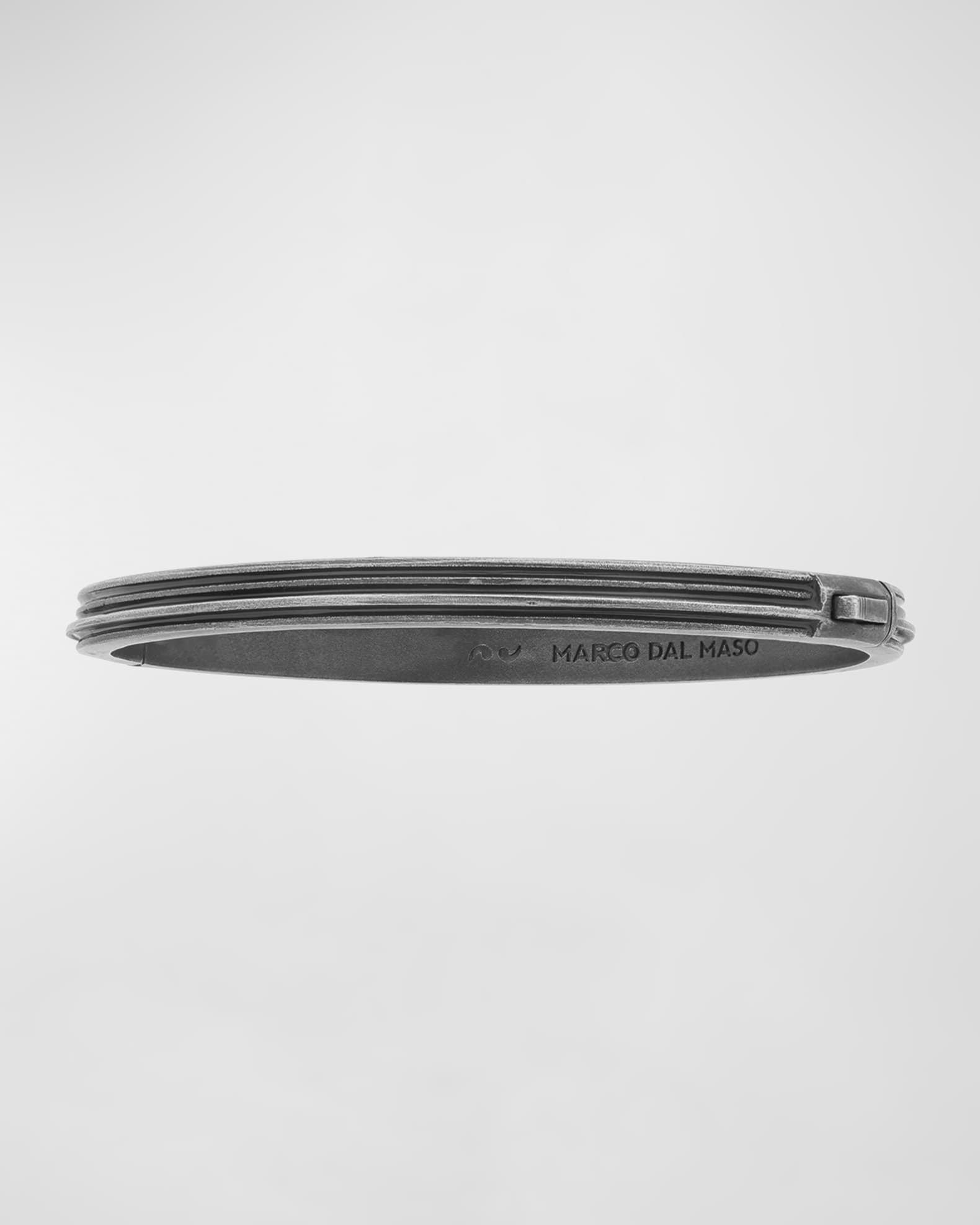 Men's Acies Thin Bangle Bracelet, Silver 1