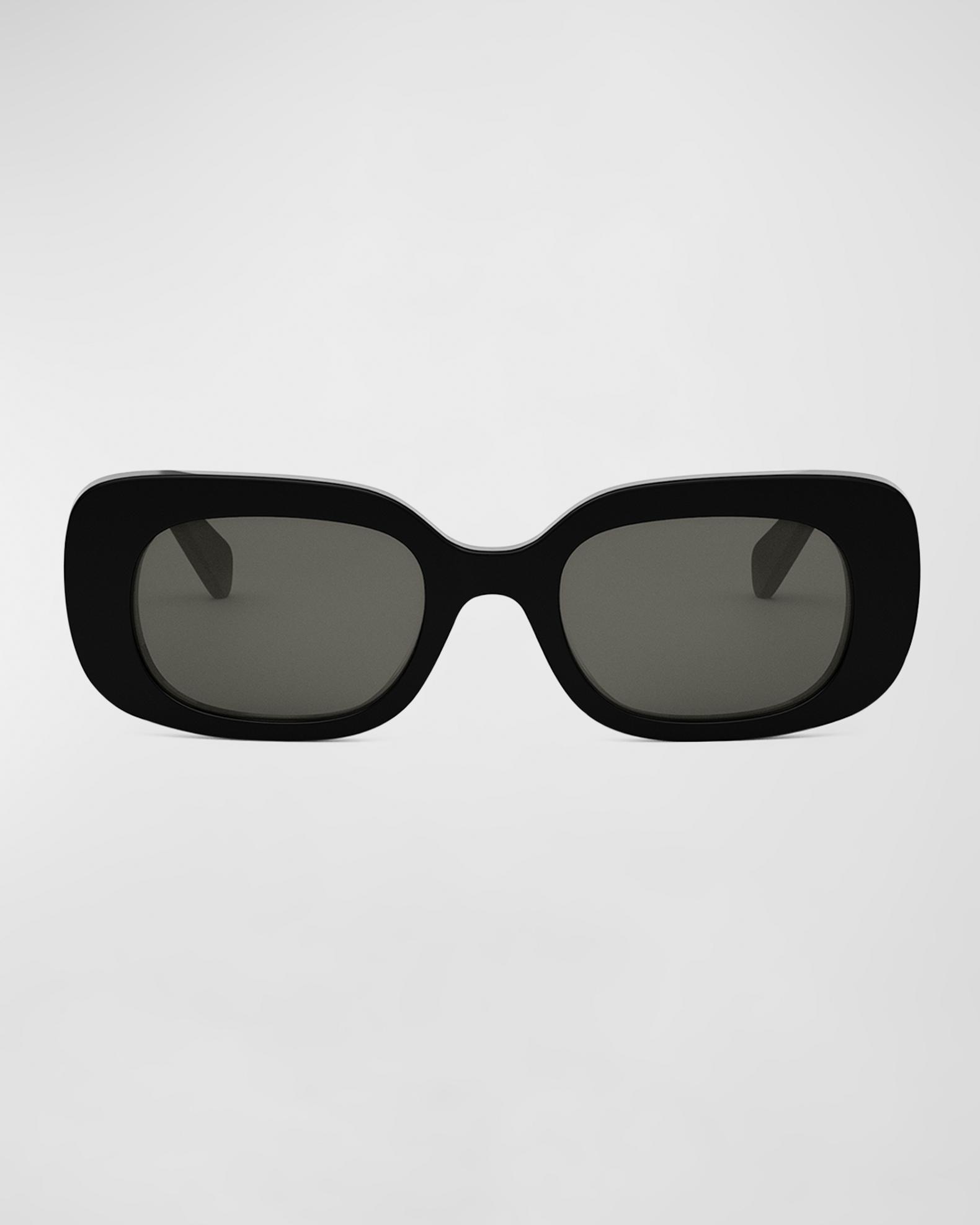 Celine Bold 3 Dots Acetate Rectangle Sunglasses | Neiman Marcus display picture 2