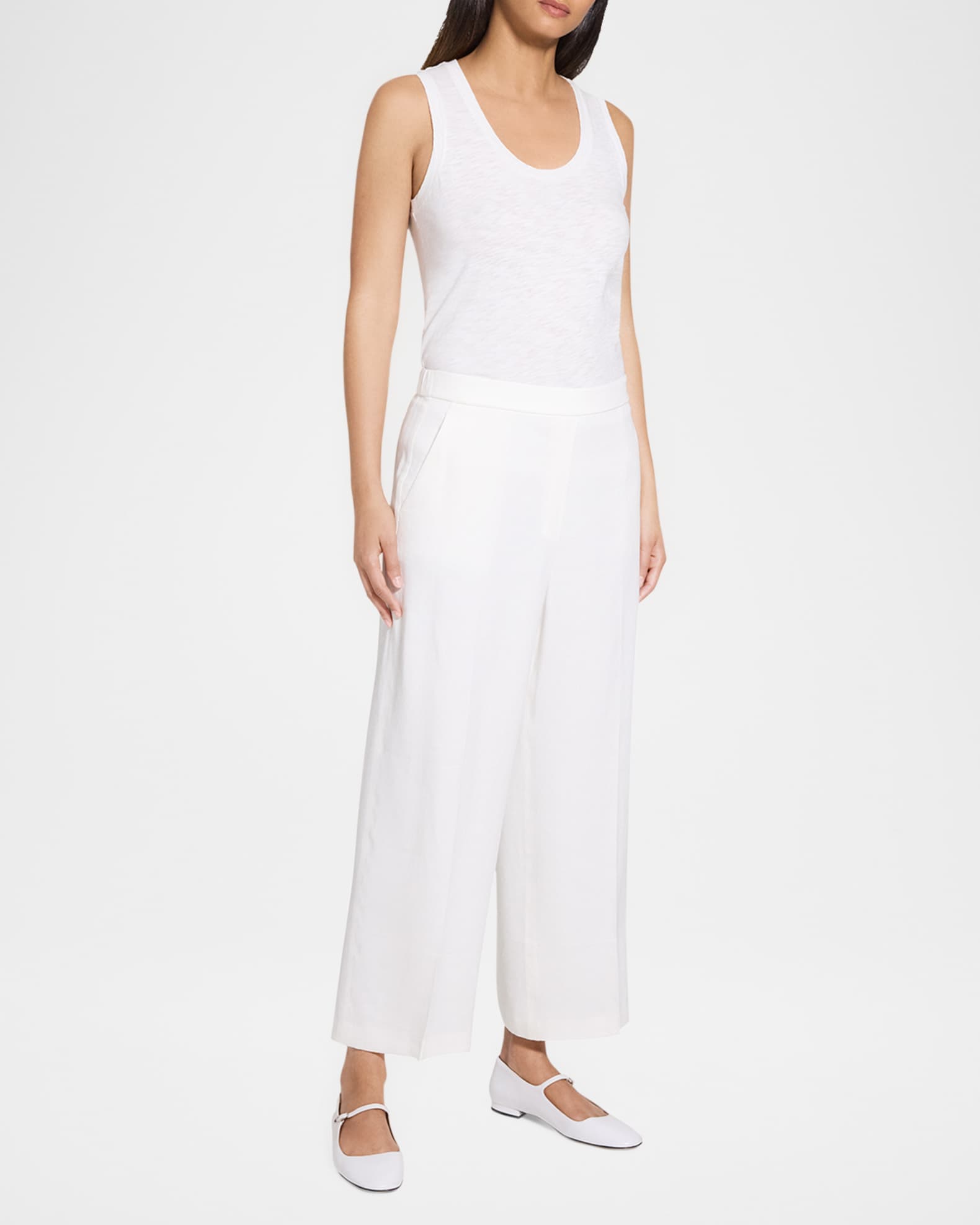 Relaxed Straight-Leg Pull-On Pants 1