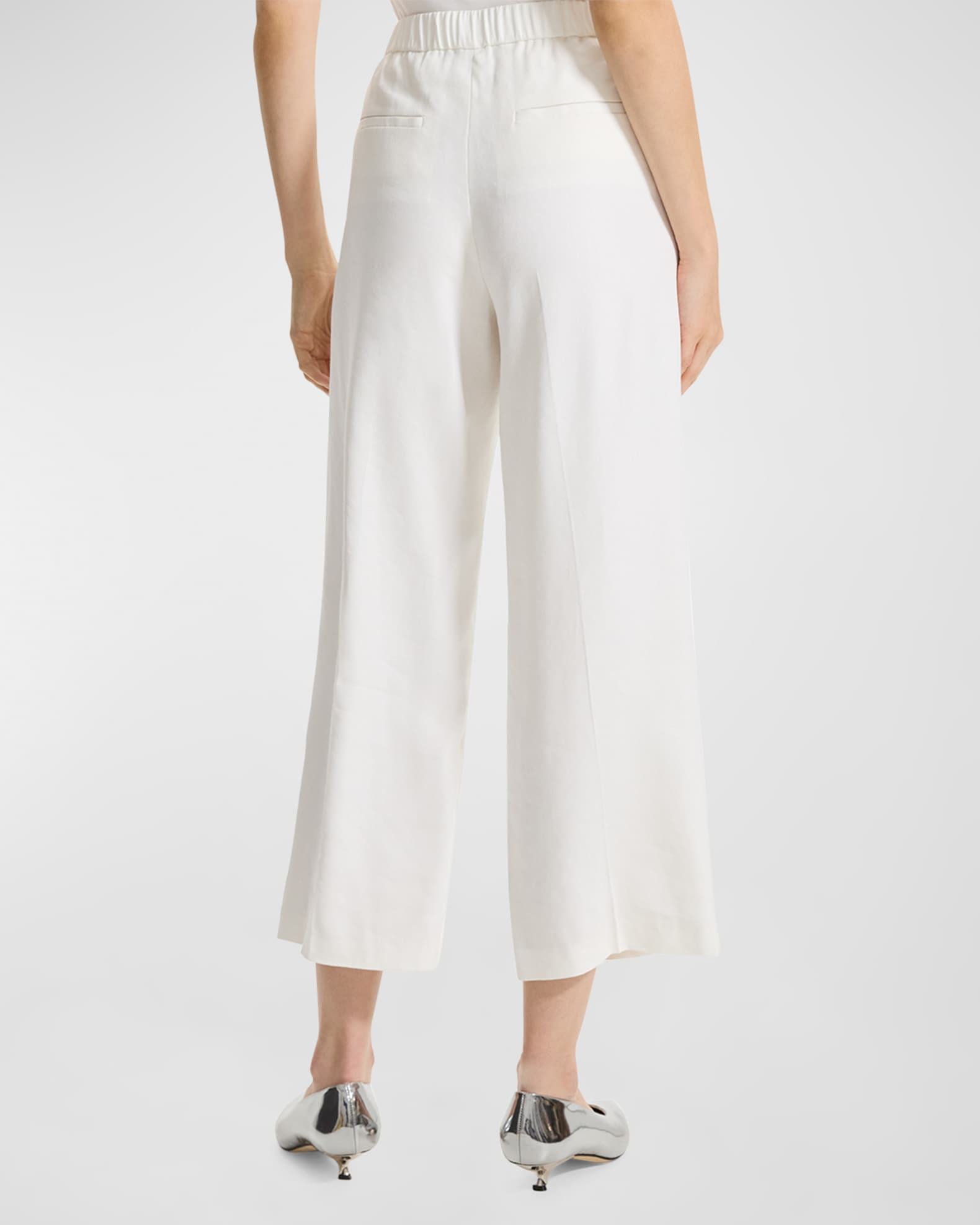 Theory Relaxed Straight-Leg Pull-On Pants | Neiman Marcus