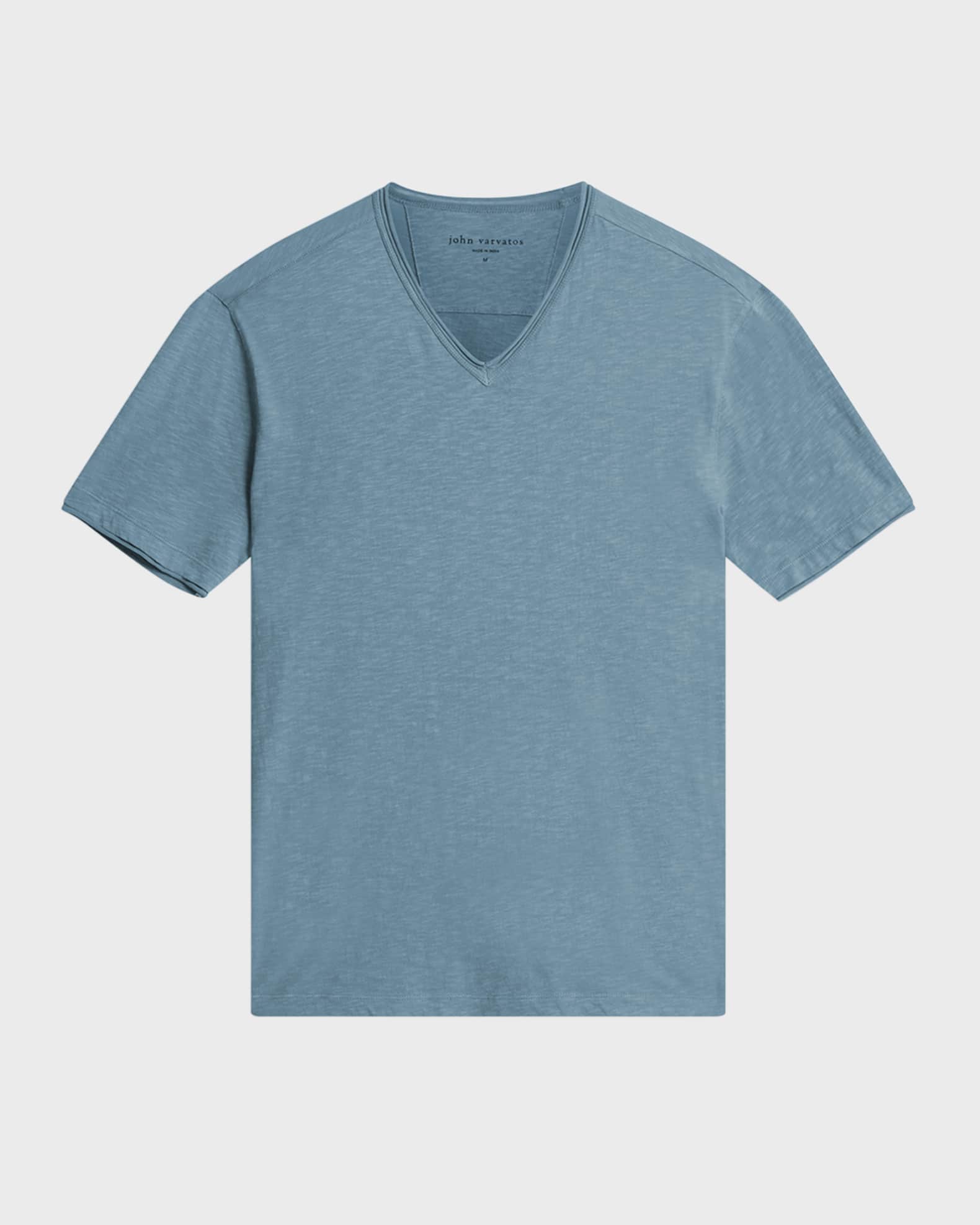 John Varvatos Men's Miles Slub V-Neck T-Shirt | Neiman Marcus