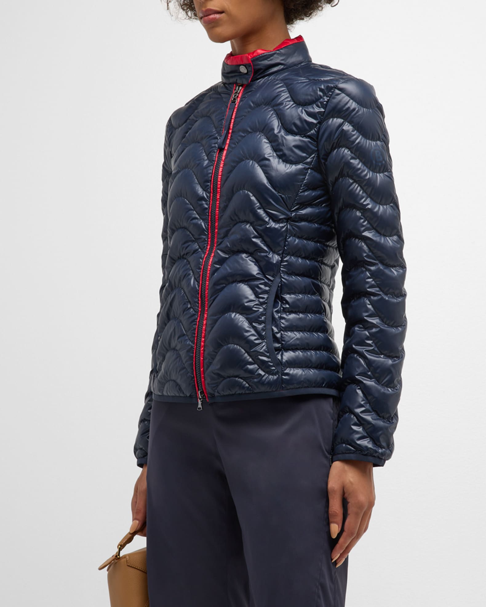 Bogner Karina Water-Repellent Lightweight Wave-Quilted Jacket