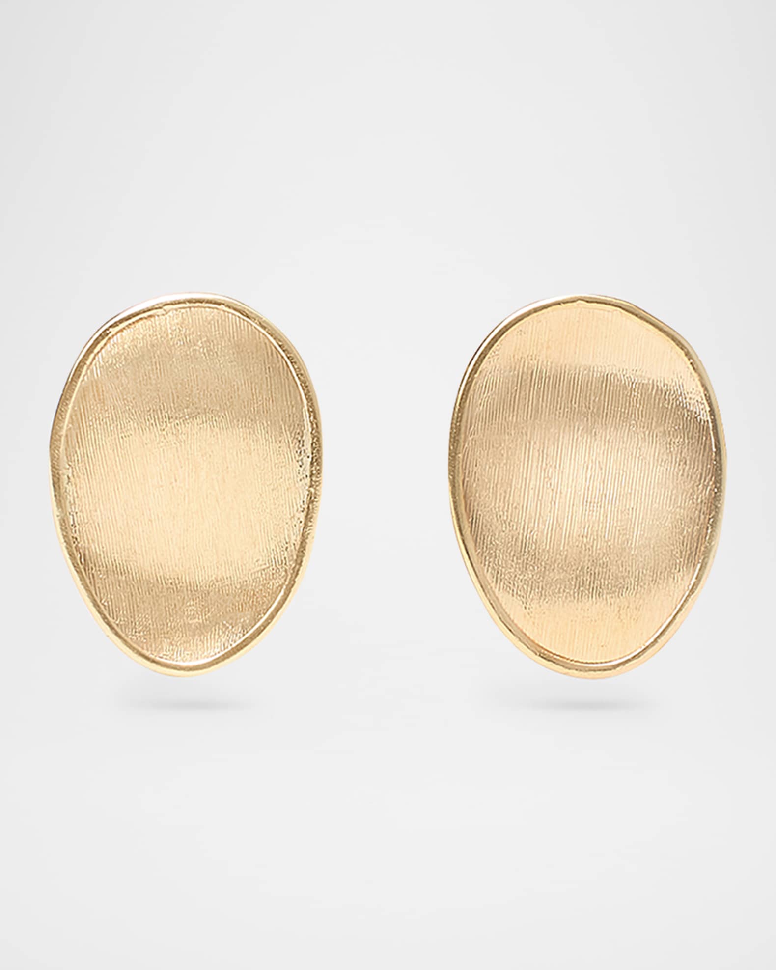 18K Yellow Gold Lunaria Stud Earrings, Small 0