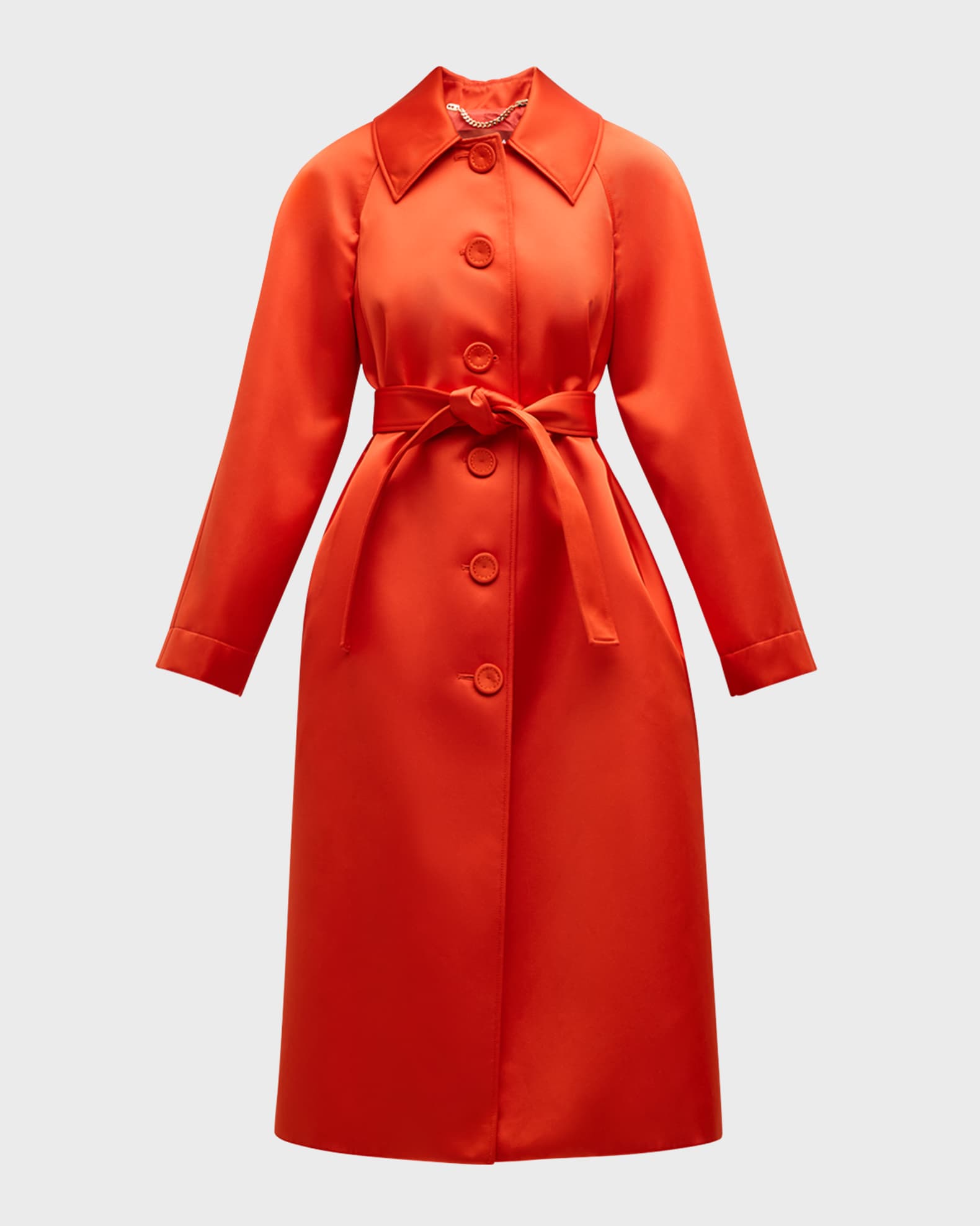 Altuzarra Filis Belted A Line Long Coat Neiman Marcus