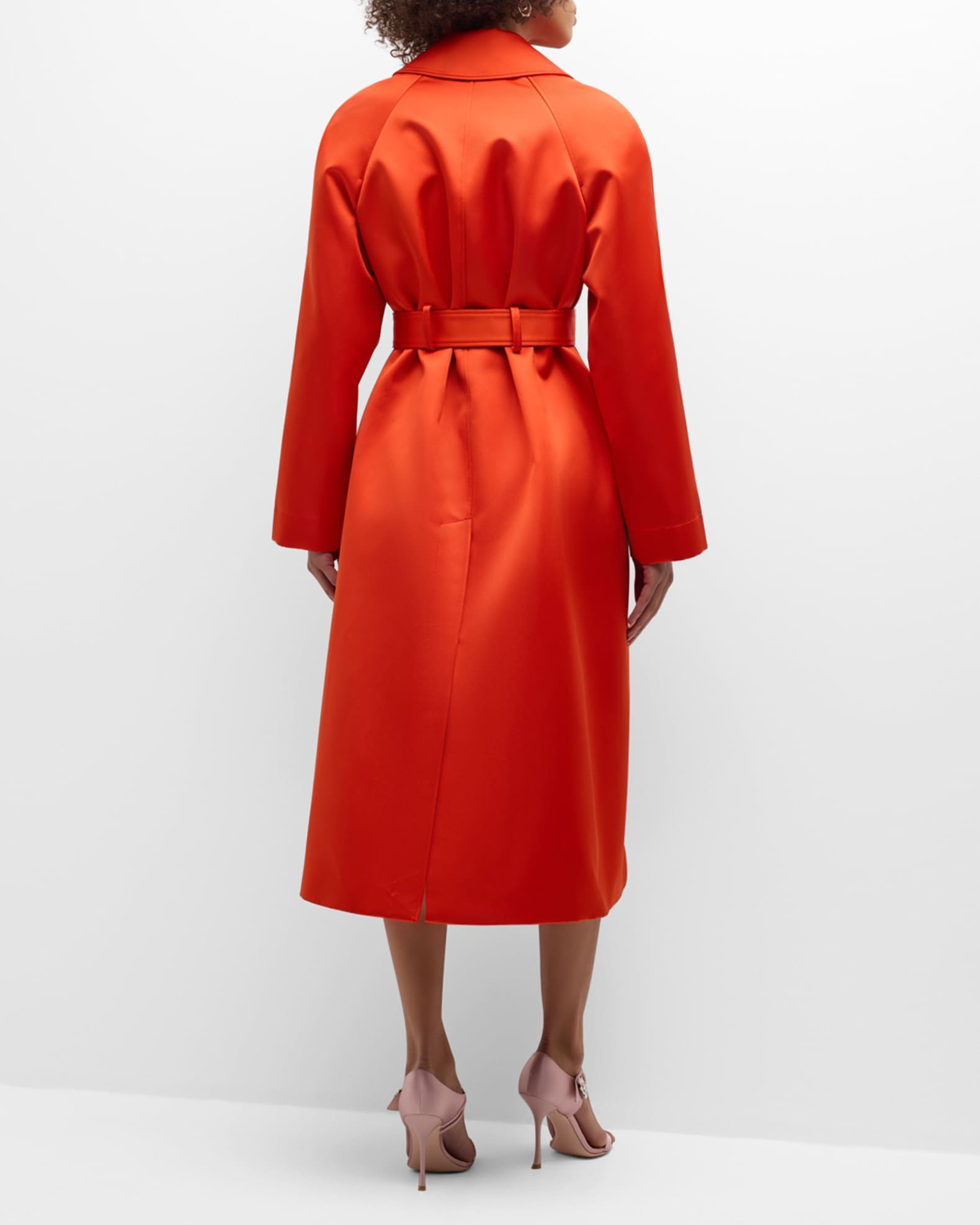 Altuzarra Filis Belted A Line Long Coat Neiman Marcus