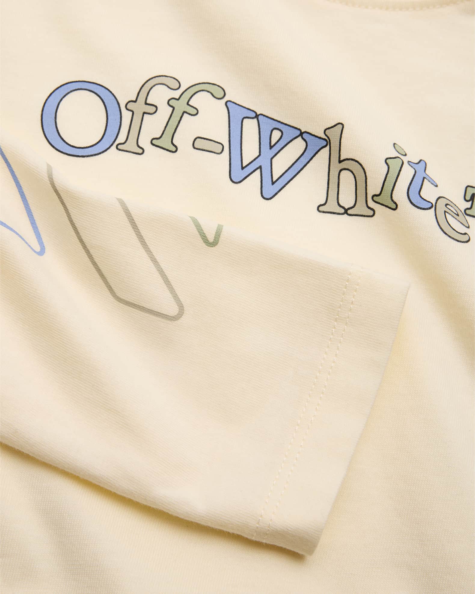 Off-White Pink Logo Print T-Shirt