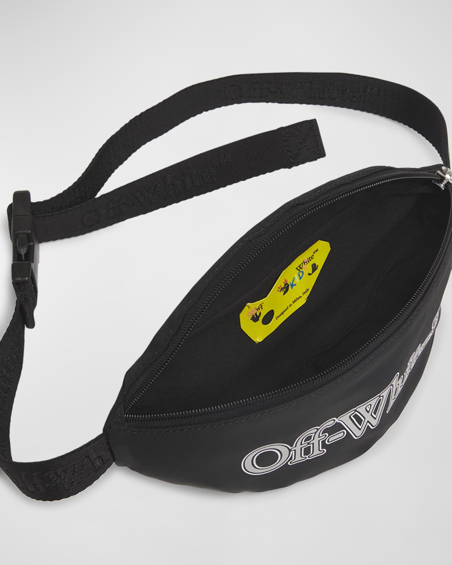 Off White Girl s Bookish Logo Print Fanny Pack Neiman Marcus